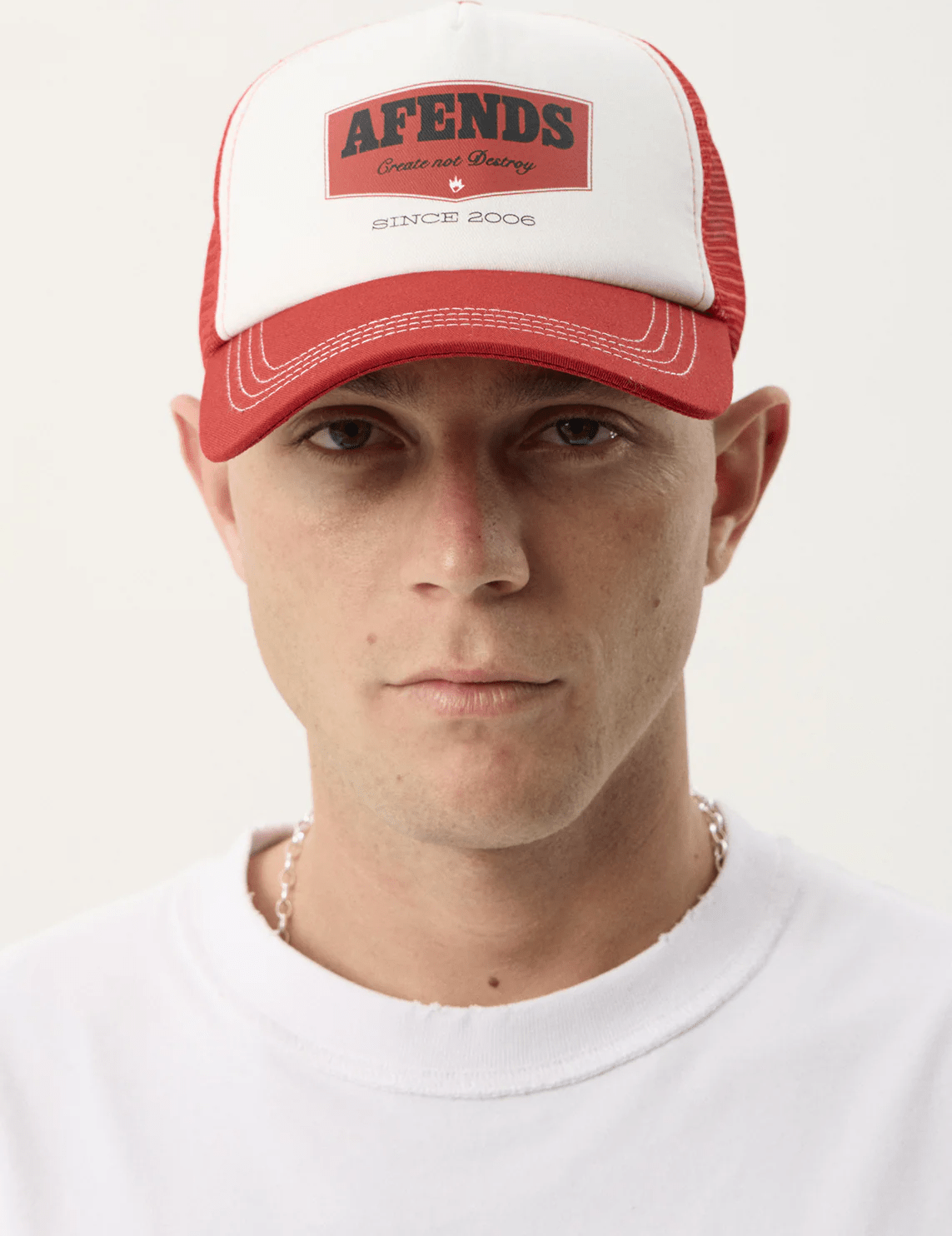 AFENDS Trophy trucker cap - Ketchup