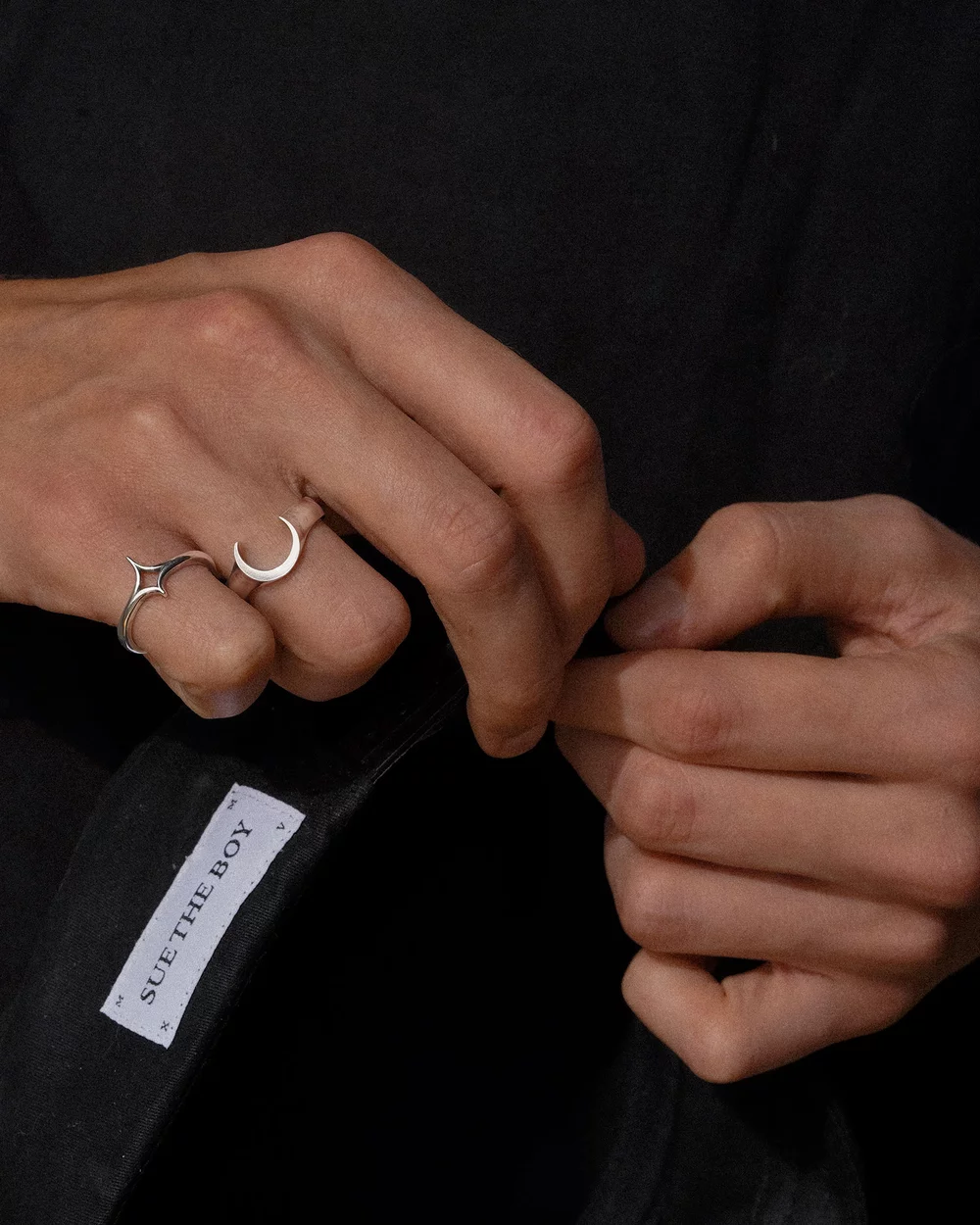 SUE THE BOY Celestial Ring size O - 925 Silver