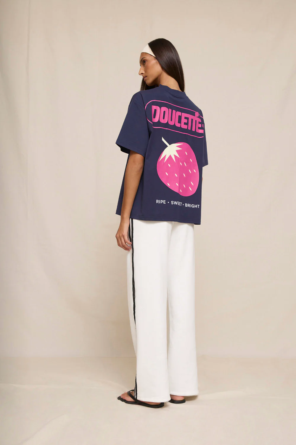 DOUCETTE Berry crush regular tee - Navy