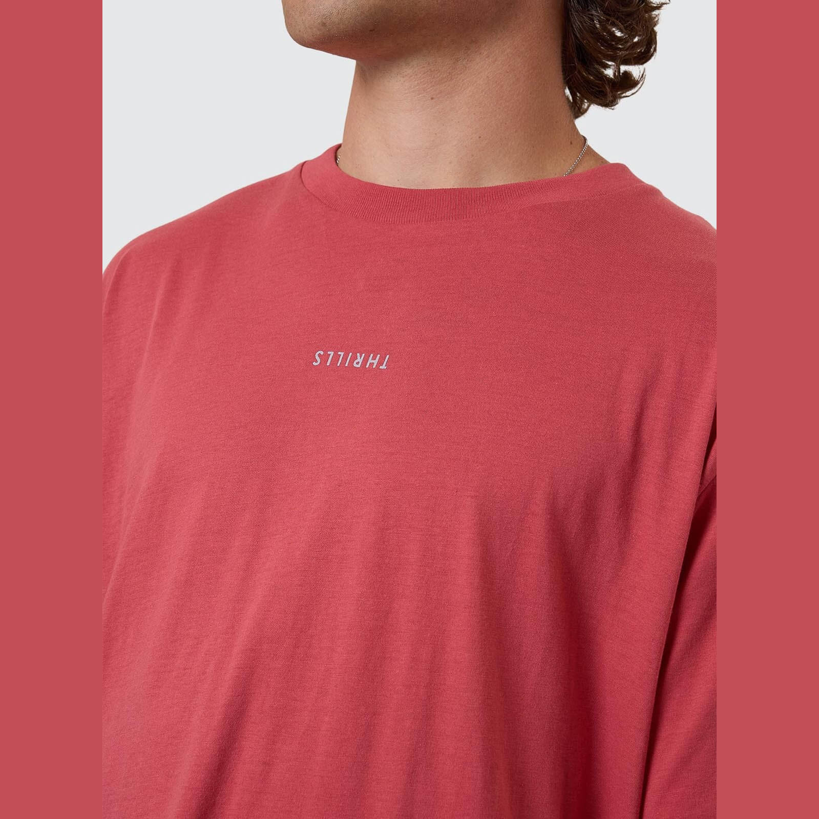 THRILLS Minimal thrills merch fit tee - Redwood