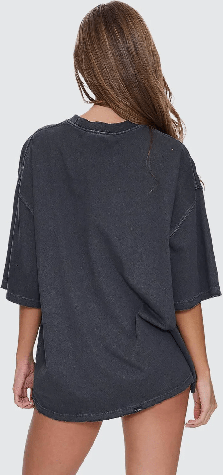 Thrills Neon Metal Oversized Tee - Merch Black