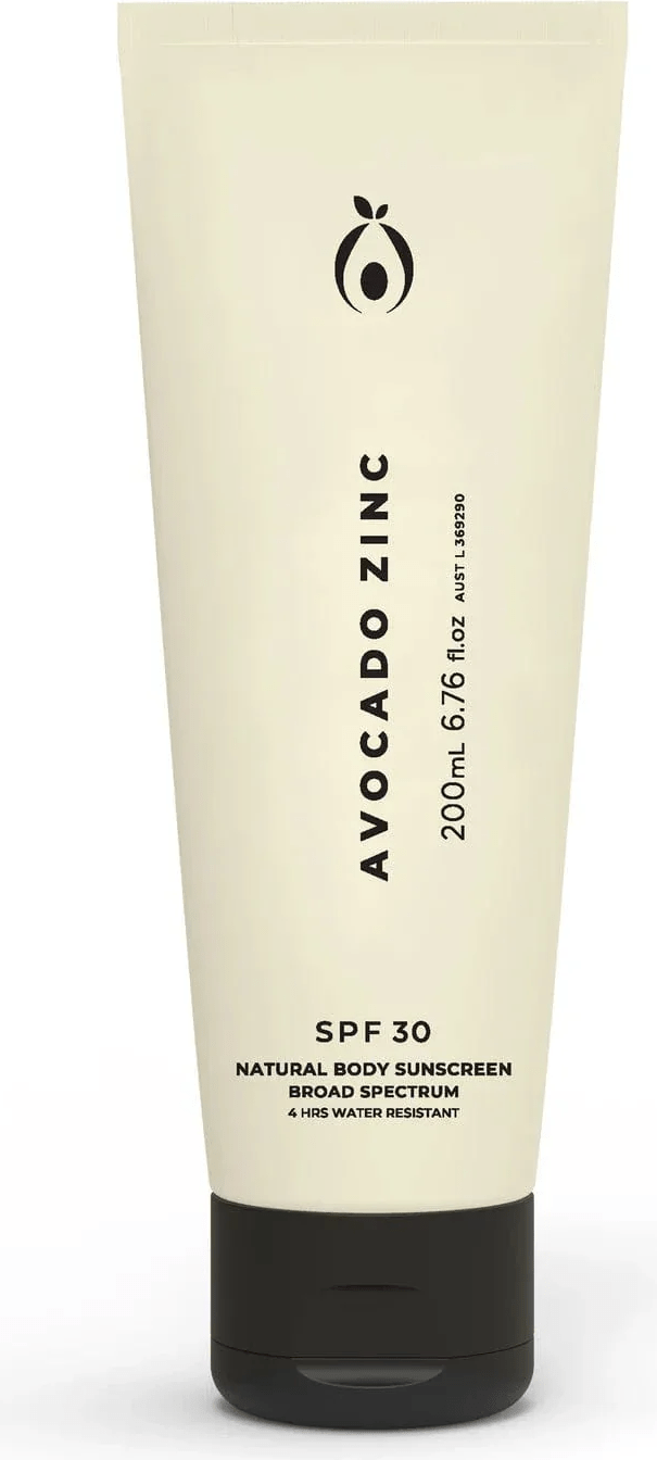 Avocado zinc spf 30 natural body sunscreen 200ml