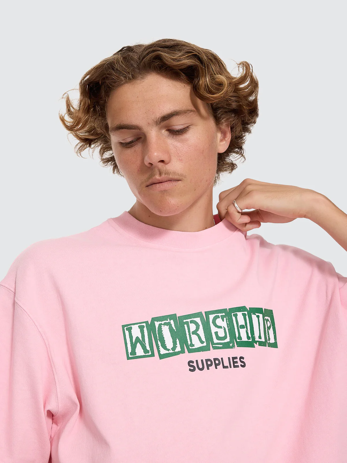 WORSHIP Dogs Life Crop Tee - Parfait Pink