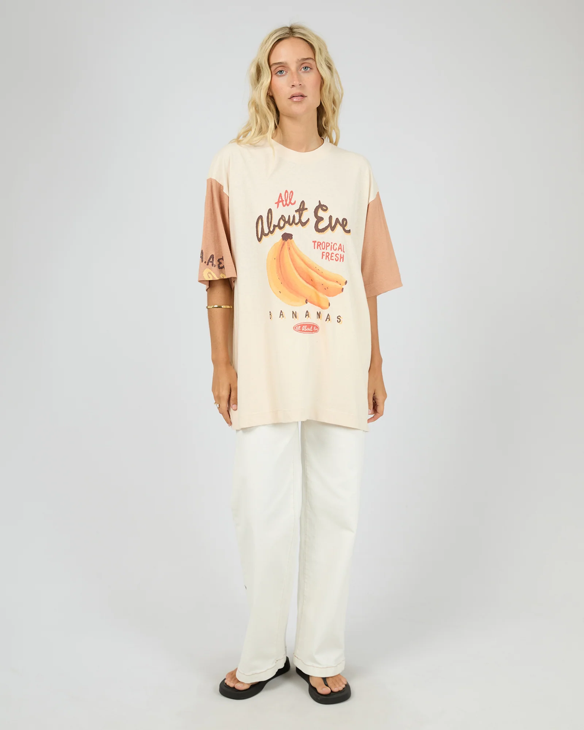 ALL ABOUT EVE Tropical oversized tee