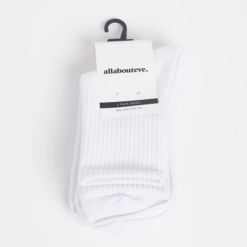 ALL ABOUT EVE Ankle socks 3pack - White