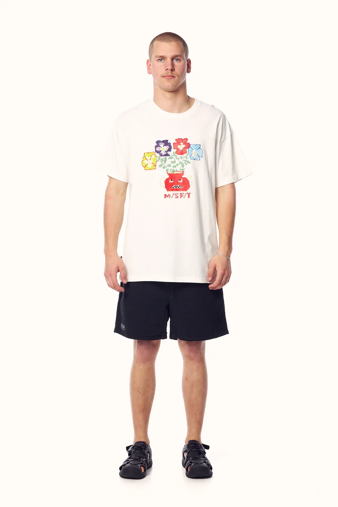 Misfit - toxic treats 50/50 ss tee - washed white