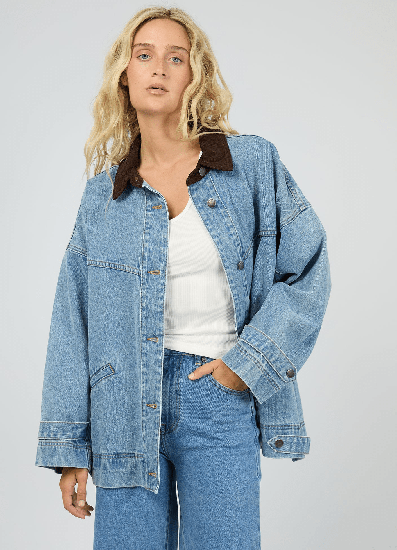 ALL ABOUT EVE tommy jacket - Light blue