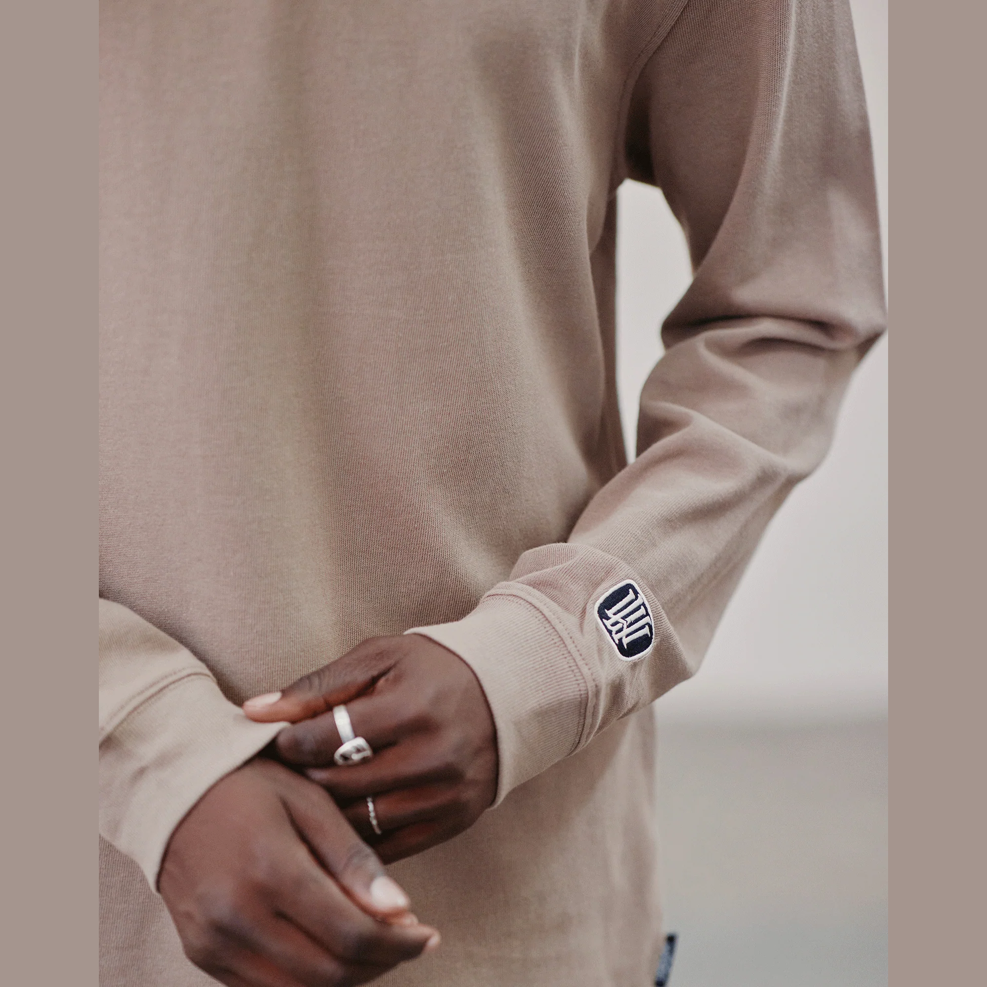 WNDRR Script rugby top - Taupe