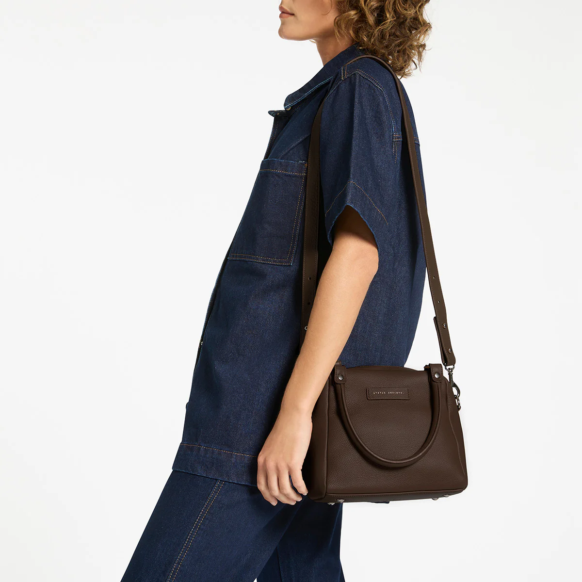 STATUS ANXIETY Mini Mountains Bag - Cocoa