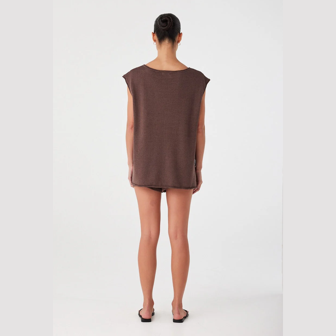 ARCAA Poppy Tie Side Top - Espresso