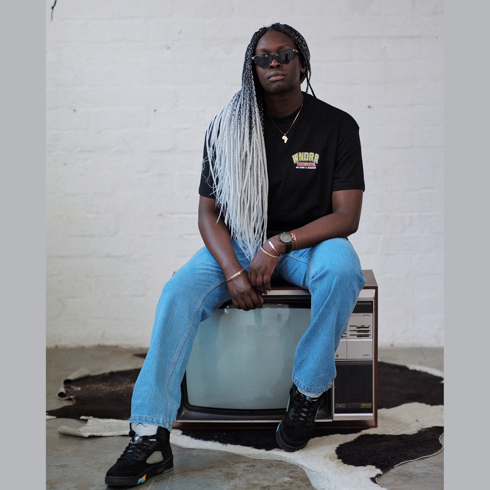 WNDRR Video rental box fit tee - Black