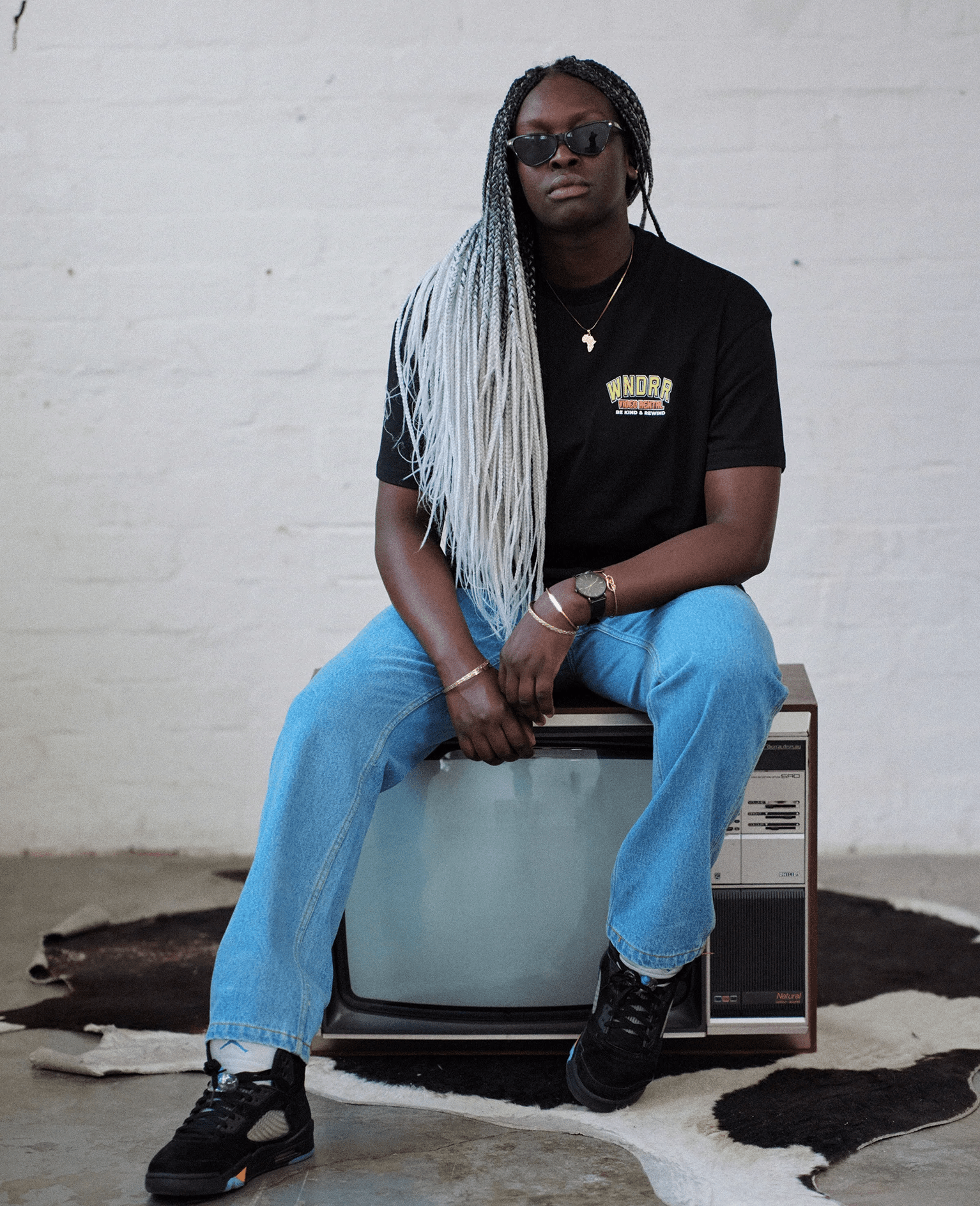 WNDRR Video rental box fit tee - Black