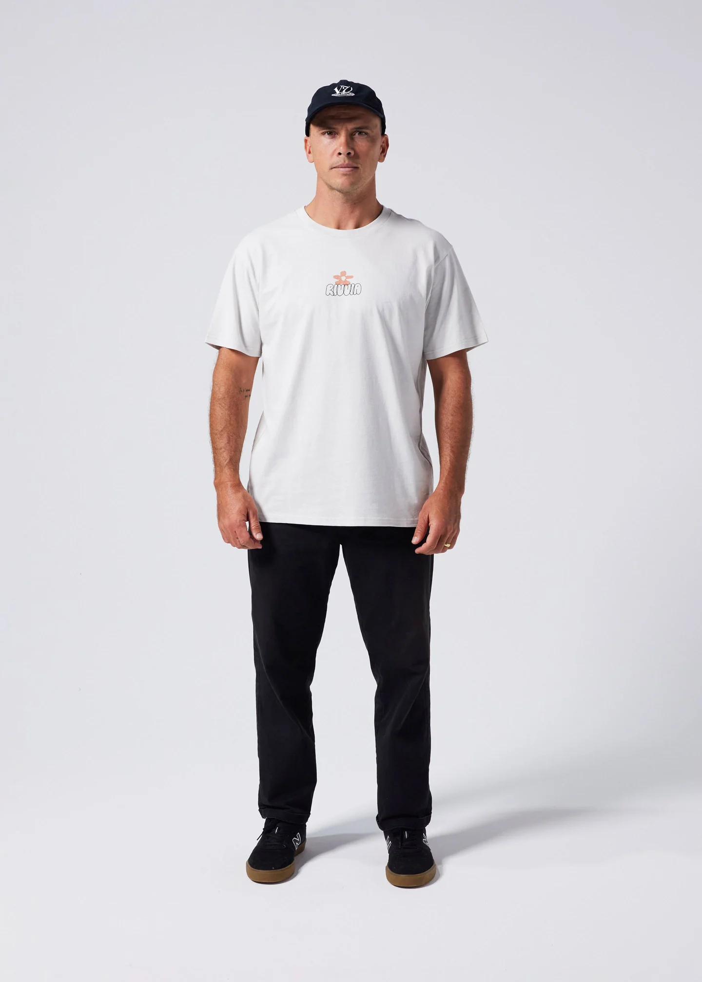 RIVVIA Flower map t-shirt - Off white
