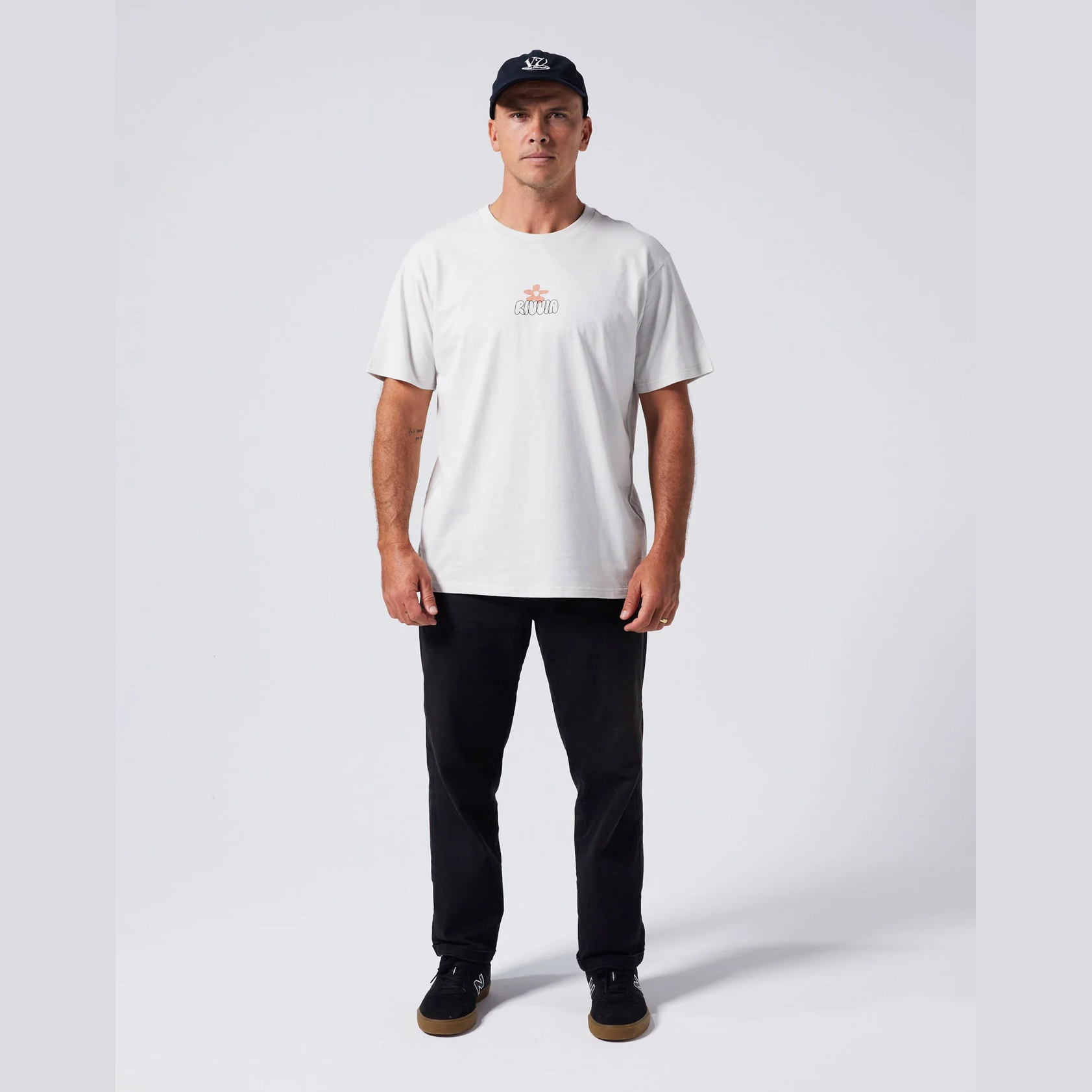 RIVVIA Flower map t-shirt - Off white