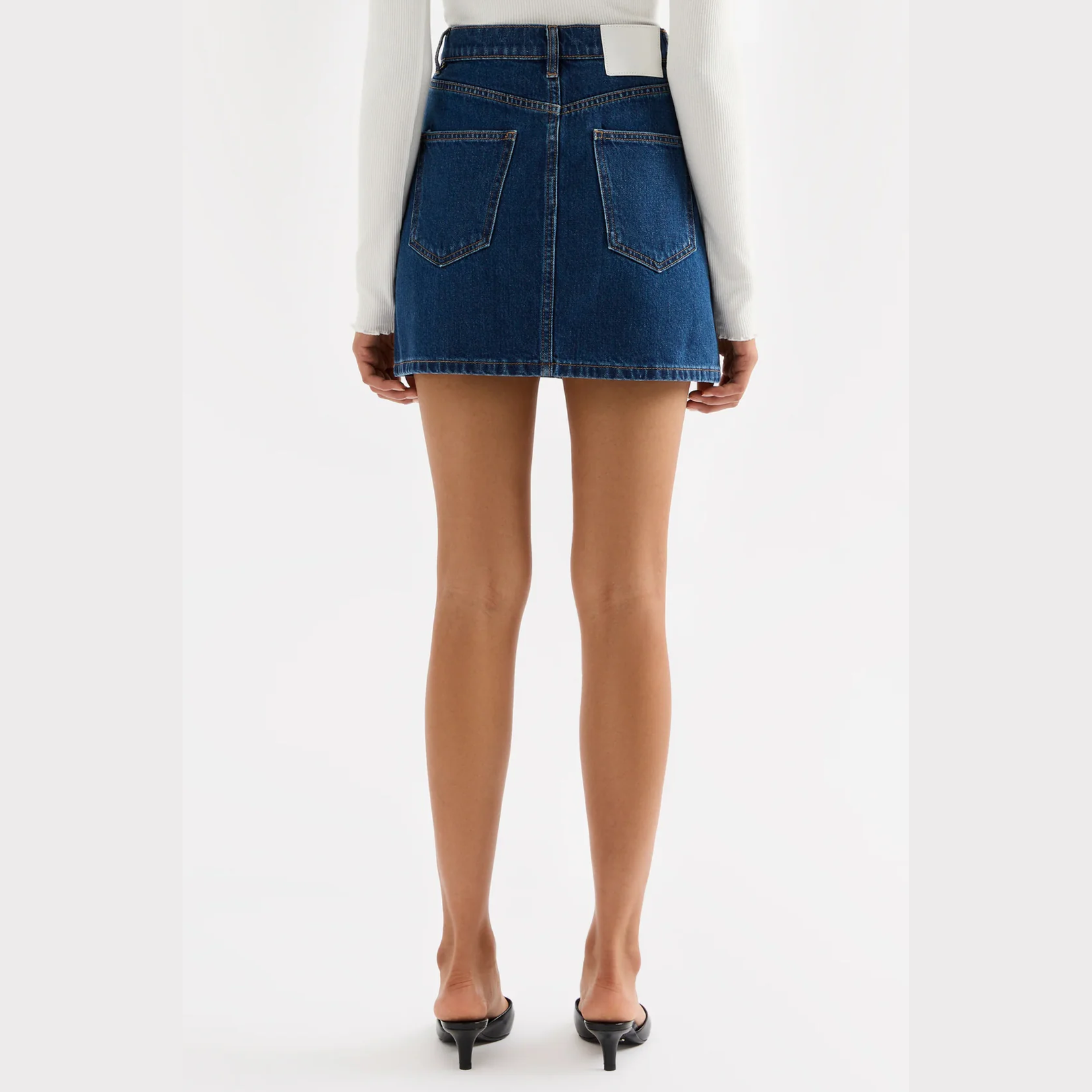 NUDE LUCY Sia Denim Mini Skirt - Force blue