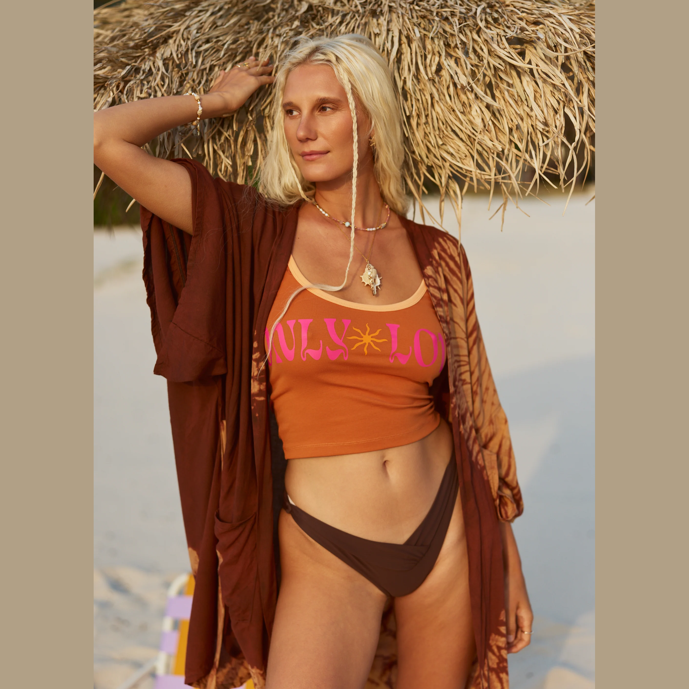 ONLY LOVERS LEFT Only love singlet - Papaya