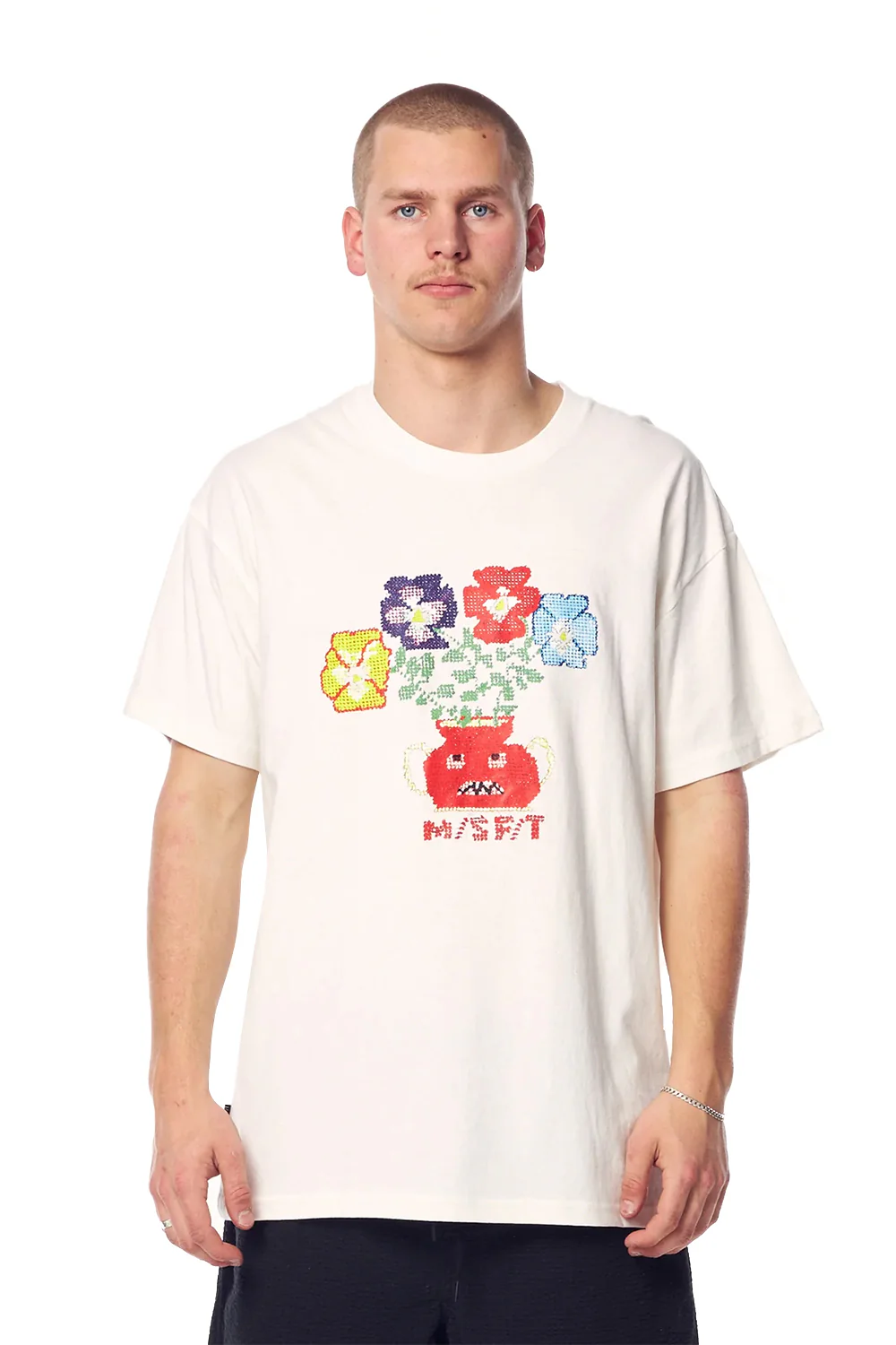 Misfit - toxic treats 50/50 ss tee - washed white