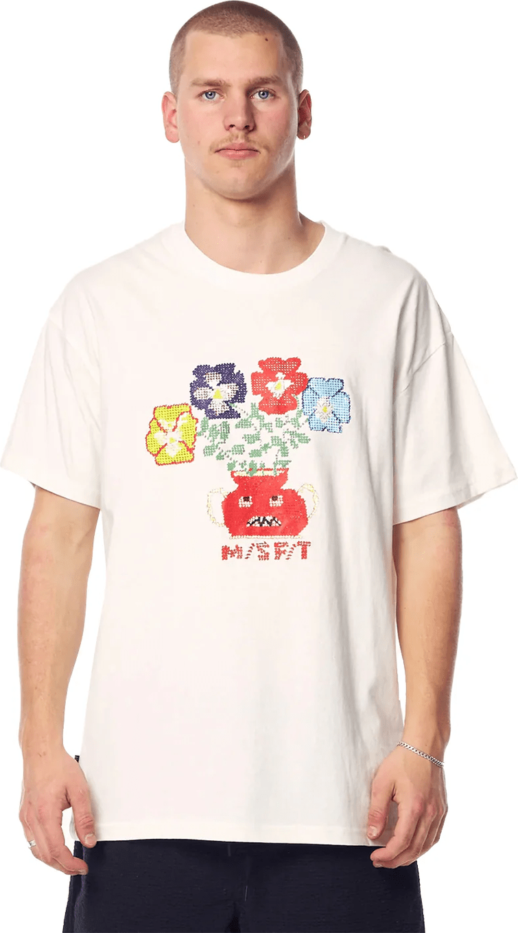 Misfit - toxic treats 50/50 ss tee - washed white
