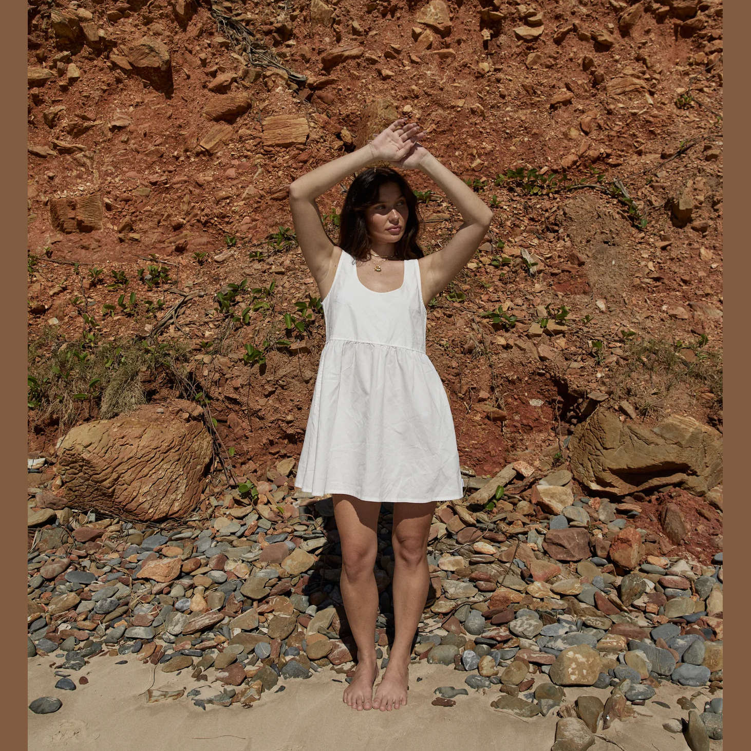 AFENDS Jesse mini dress - White