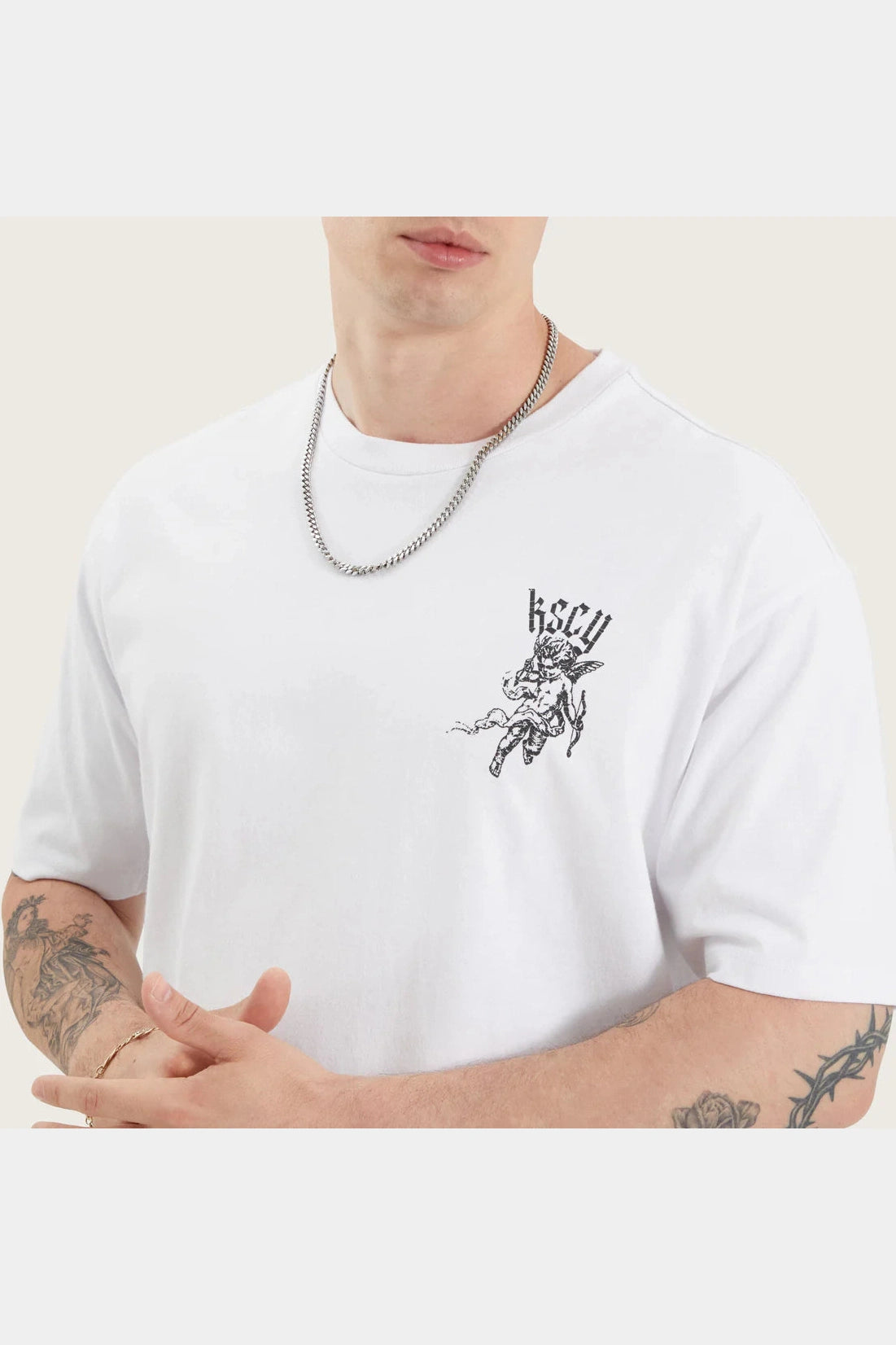 KSCY Gagie box fit tee - Optical white