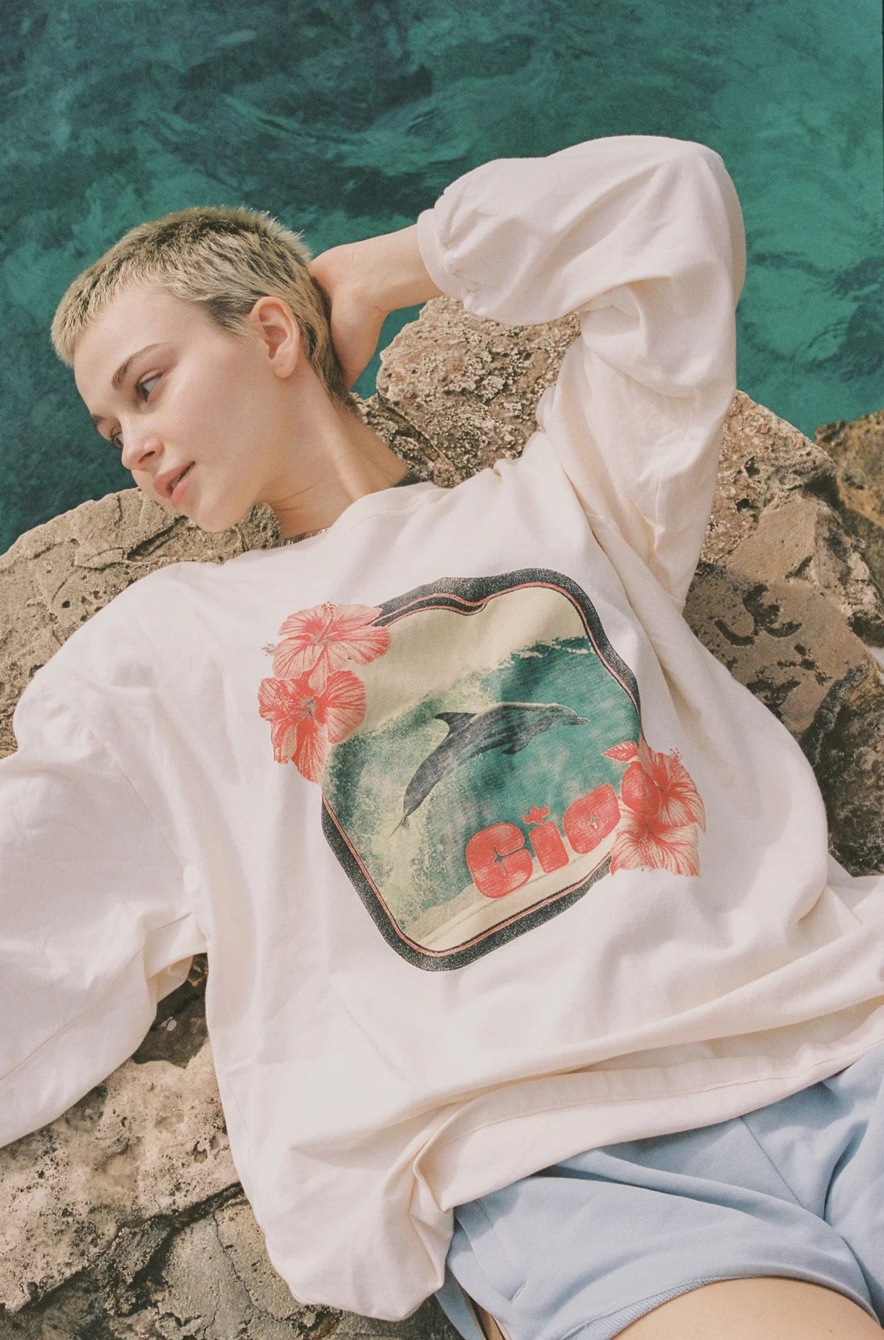 CIAO CIAO Aov dolphin ls tee