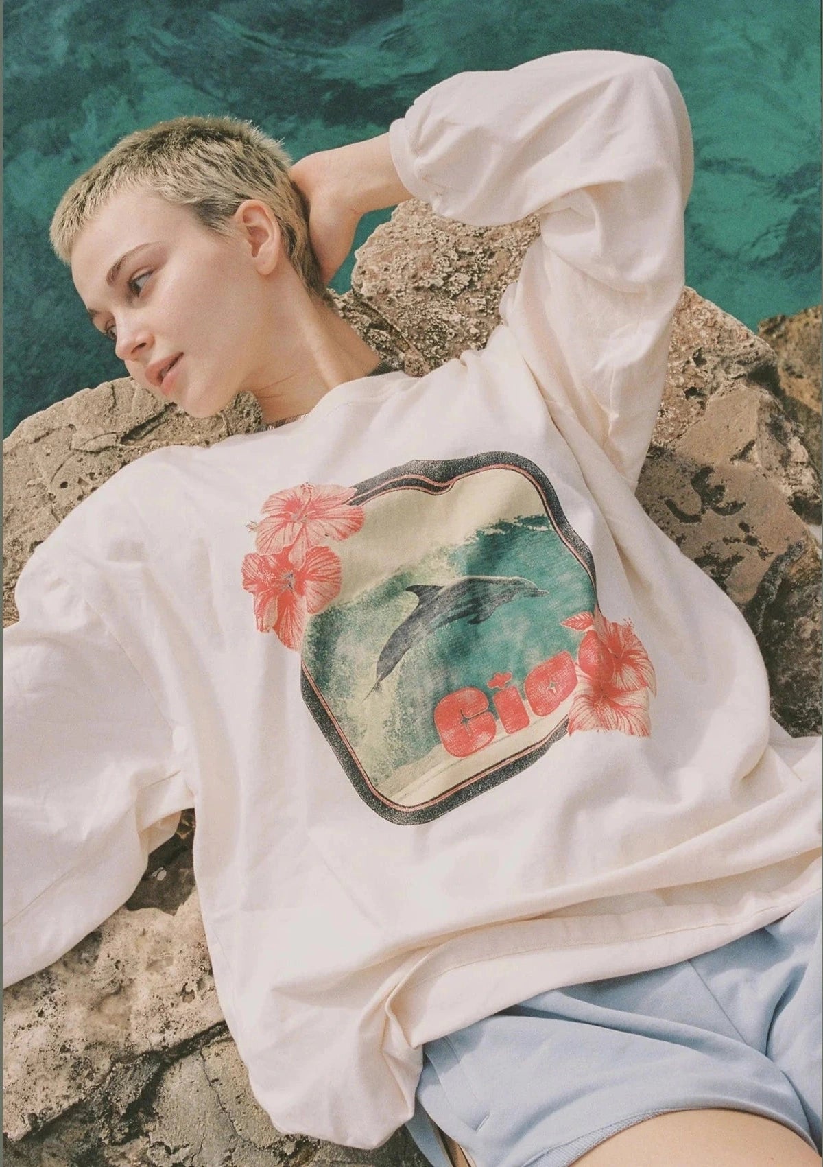 CIAO CIAO Aov dolphin ls tee