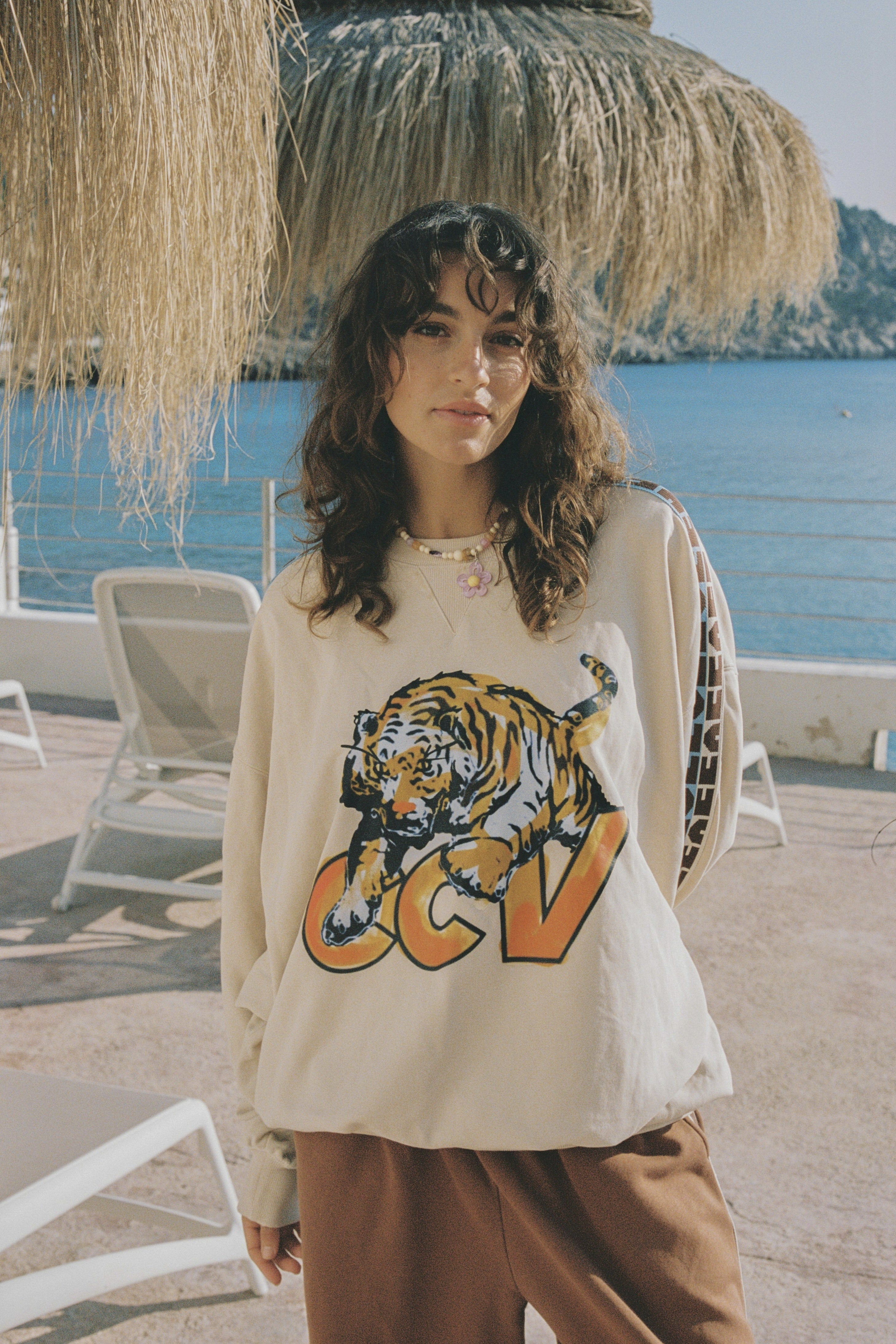 CIAO CIAO VACATION Vintage sports tiger jumper