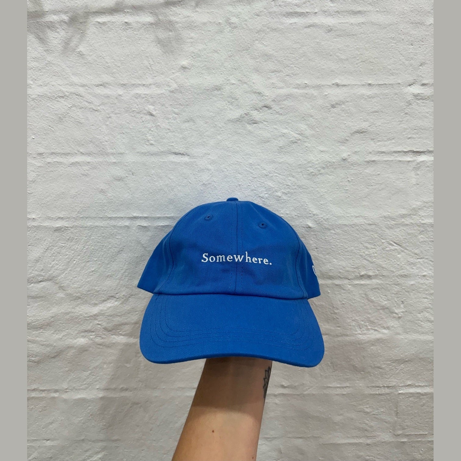Somewhere dad cap - Azure