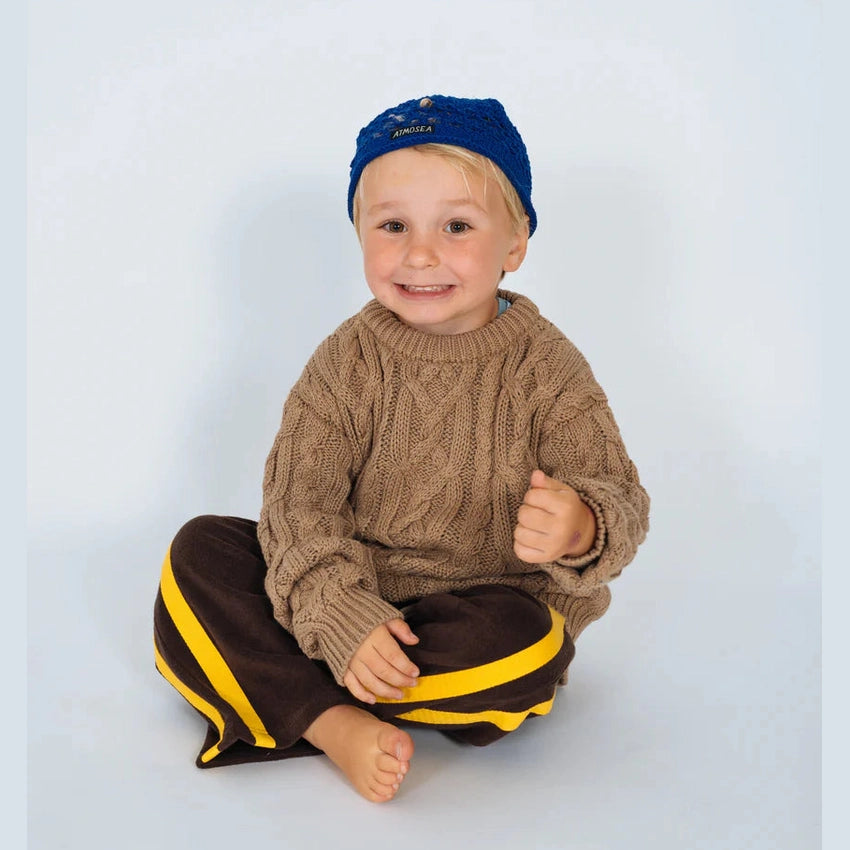 ATMOSEA kids cable knit - mocha