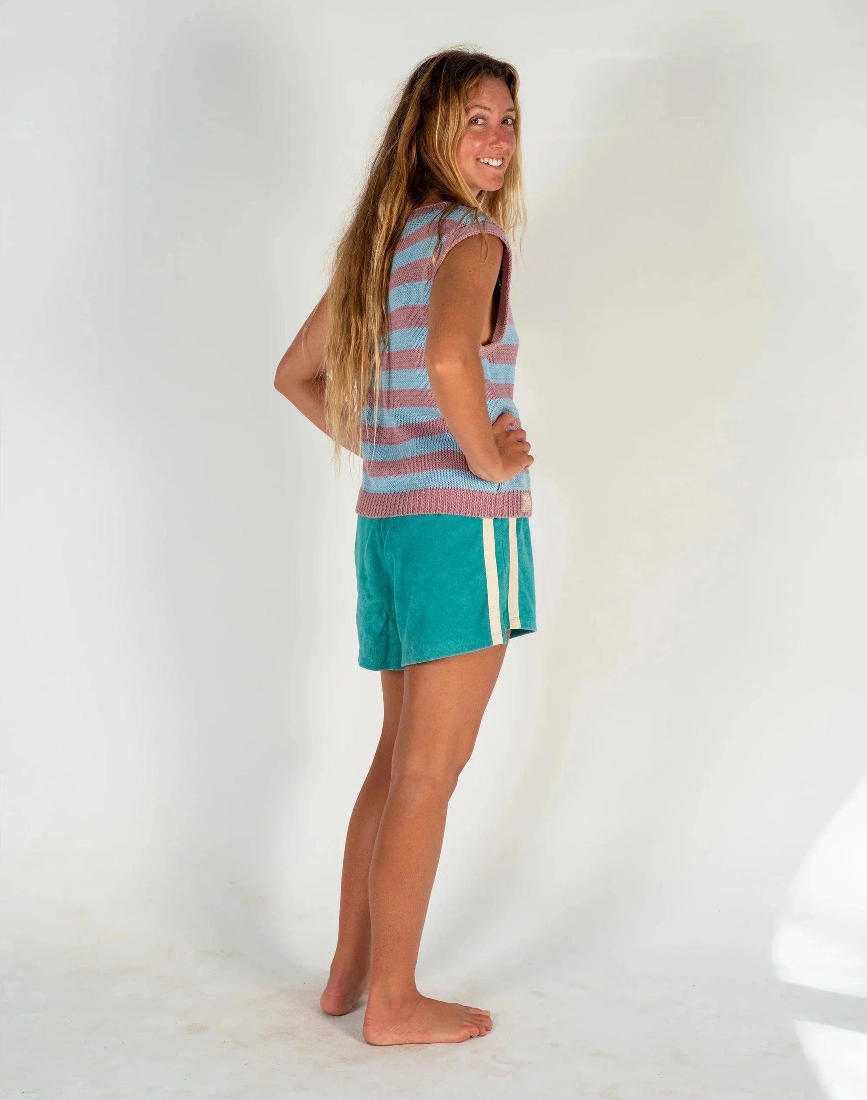 ATMOSEA Knit vest - Candy stripe