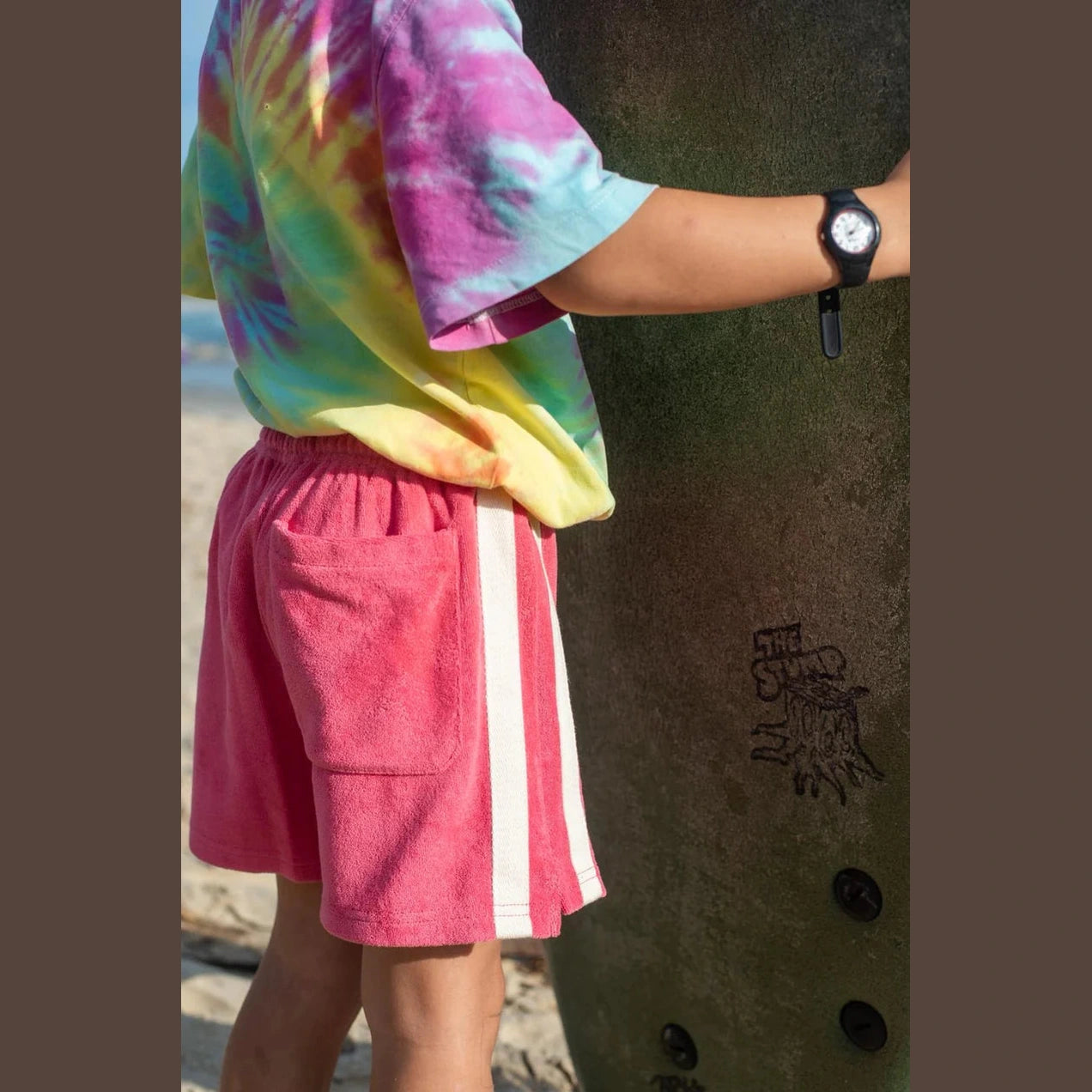 ATMOSEA Mini Terry Toweling Short - Strawberry