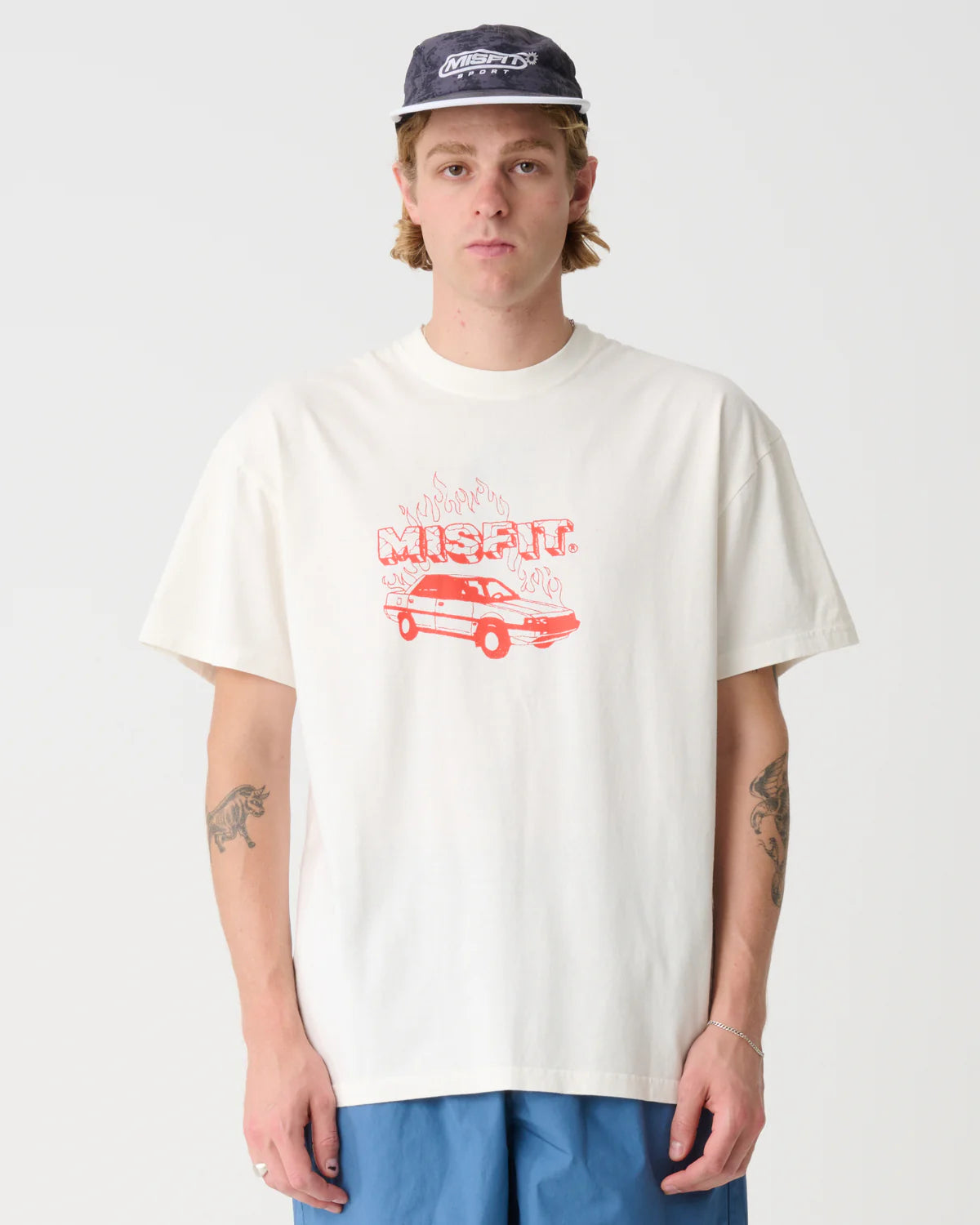 MISFIT Burning desire tee - Thrift white