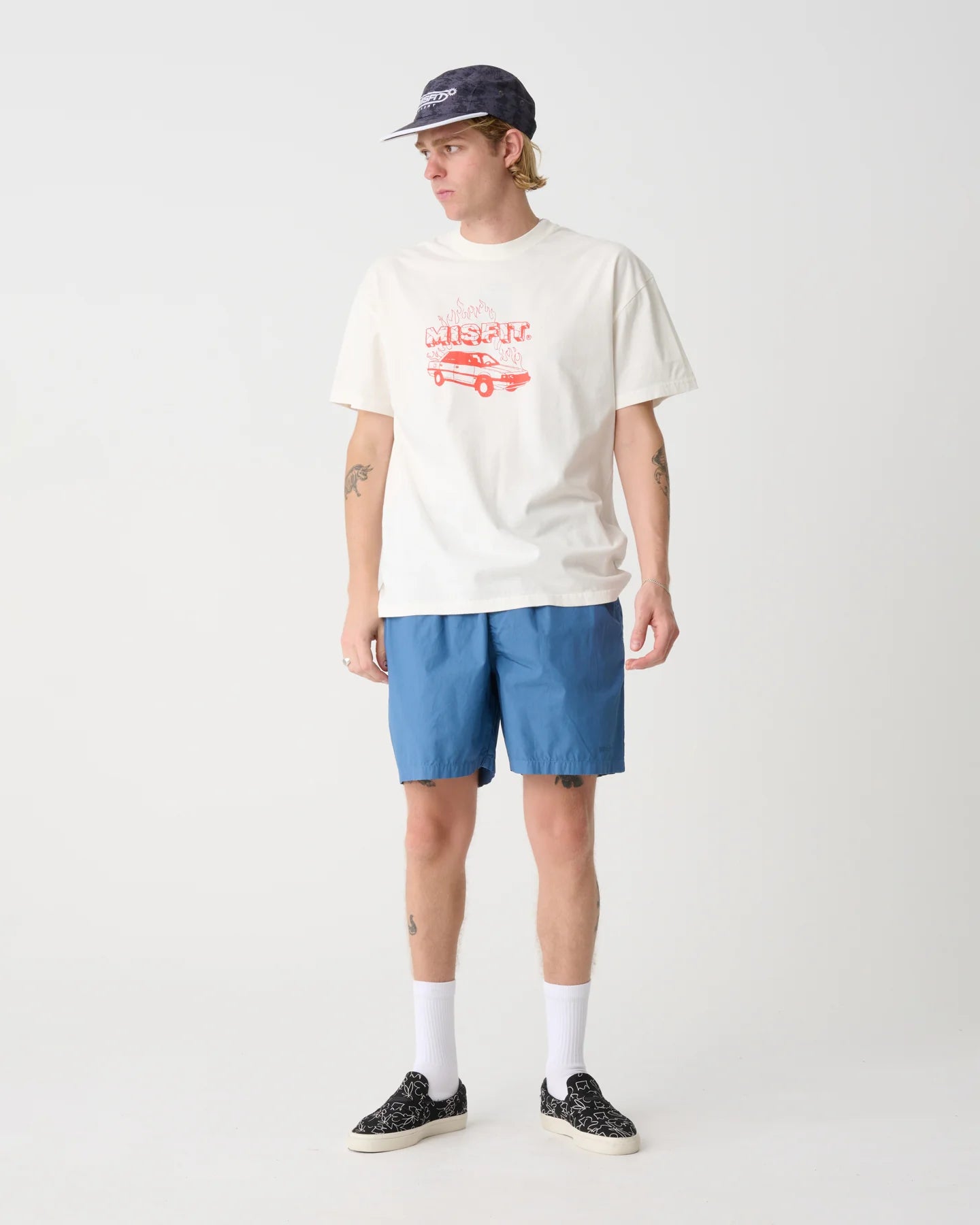 MISFIT Burning desire tee - Thrift white