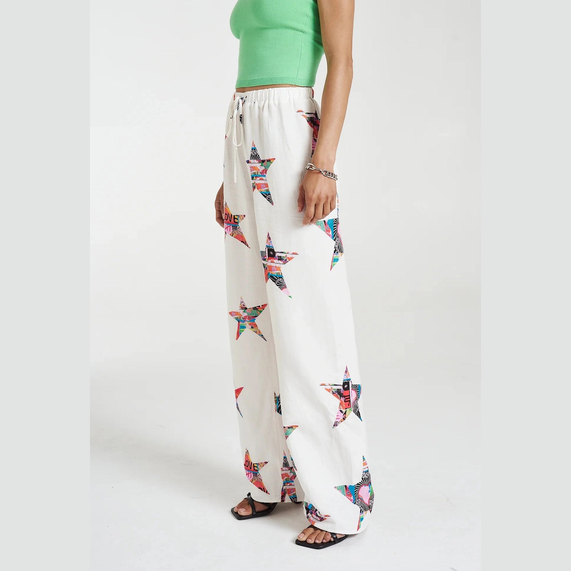 SUMMI SUMMI Elastic waist pants - Star x lovers