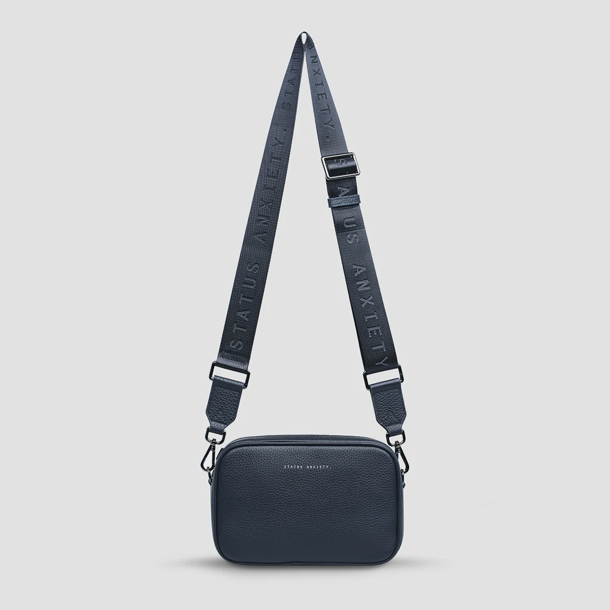 STATUS ANXIETY Plunder Bag With Webbed Strap - Midnight Blue