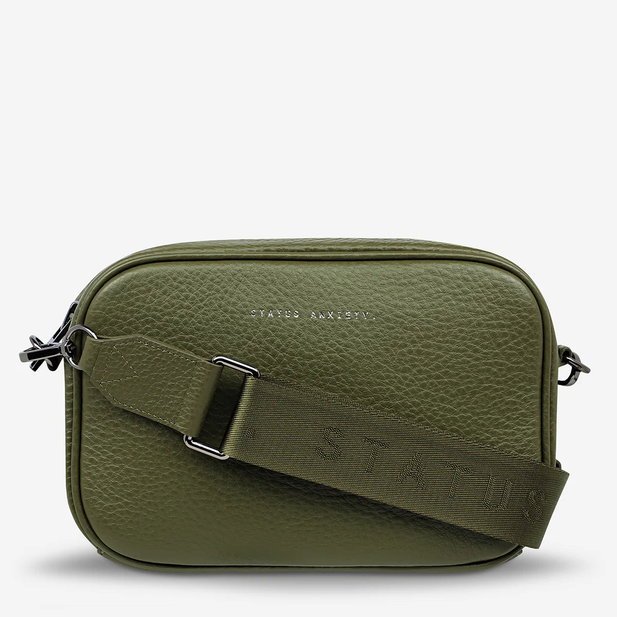 STATUS ANXIETY plunder bag with webbed strap - khaki