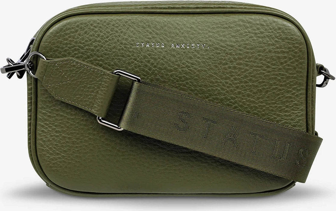 STATUS ANXIETY plunder bag with webbed strap - khaki