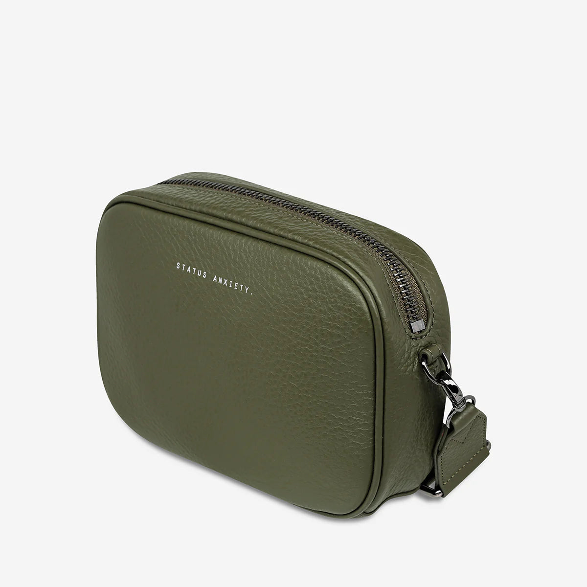 STATUS ANXIETY plunder bag with webbed strap - khaki