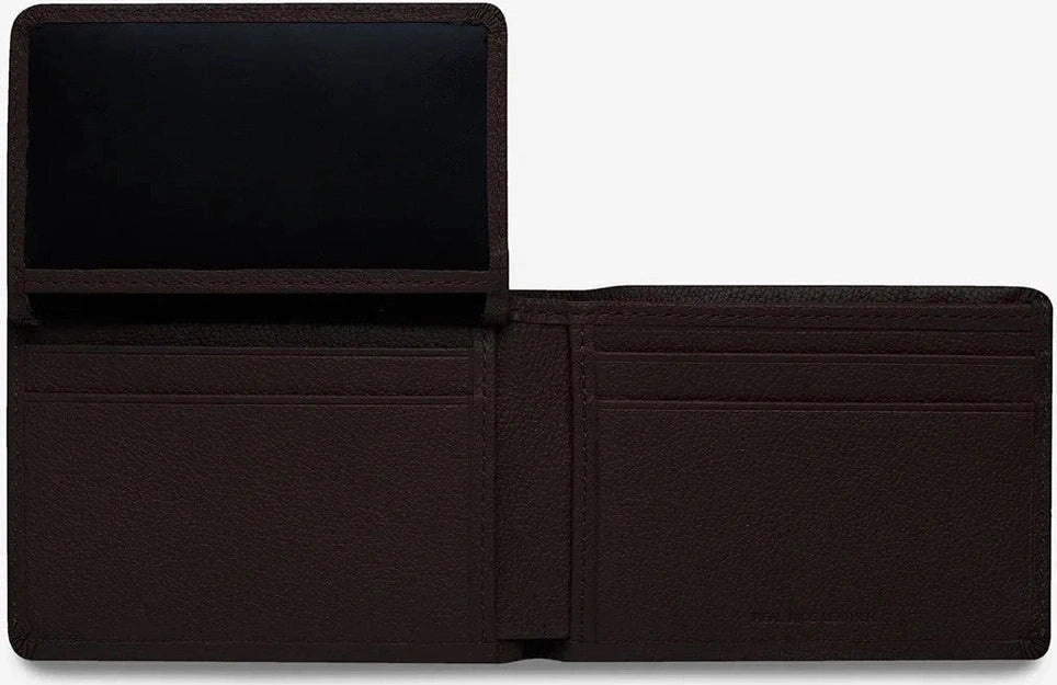 Status anxiety jonah wallet - chocolate