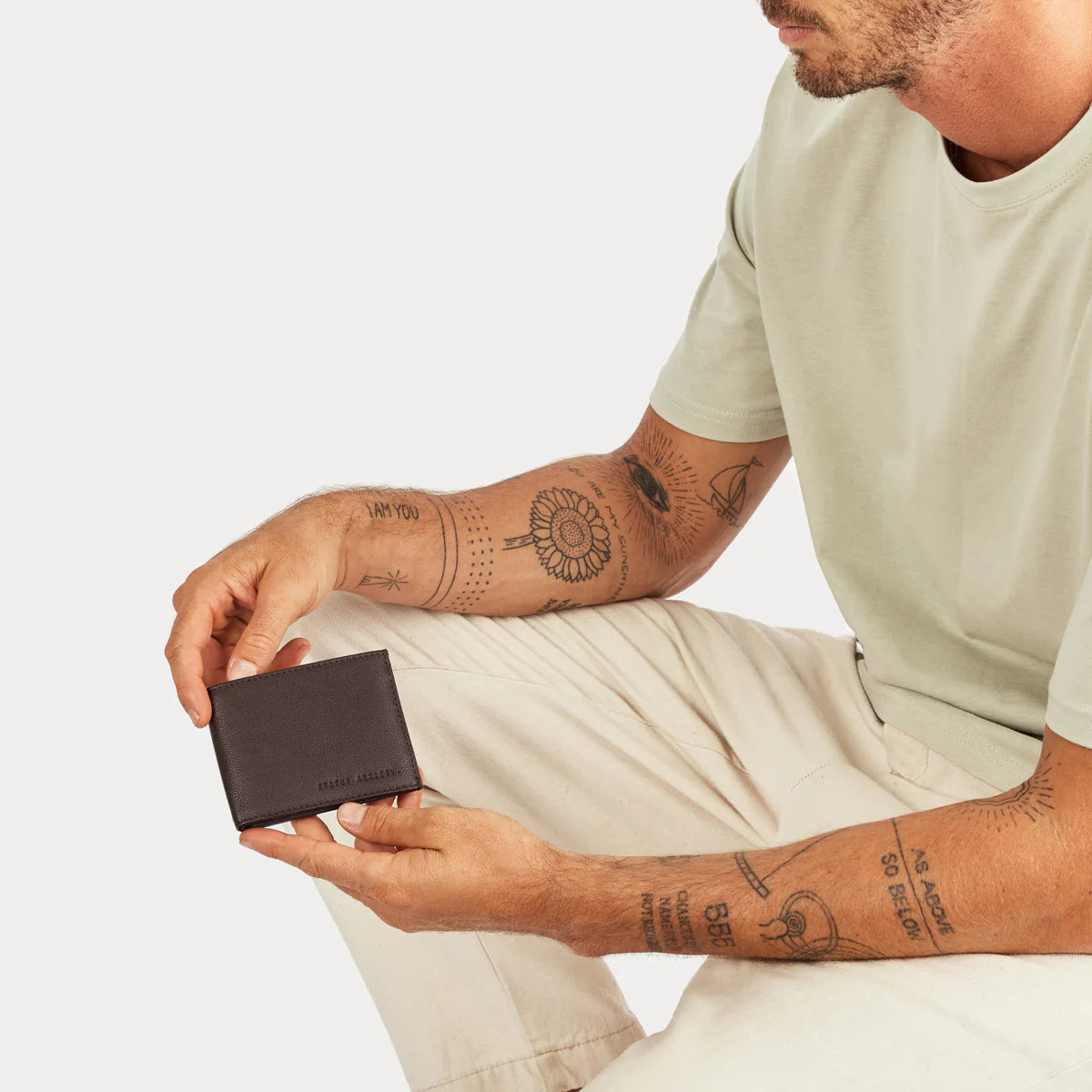 STATUS ANXIETY Noah wallet - chocolate