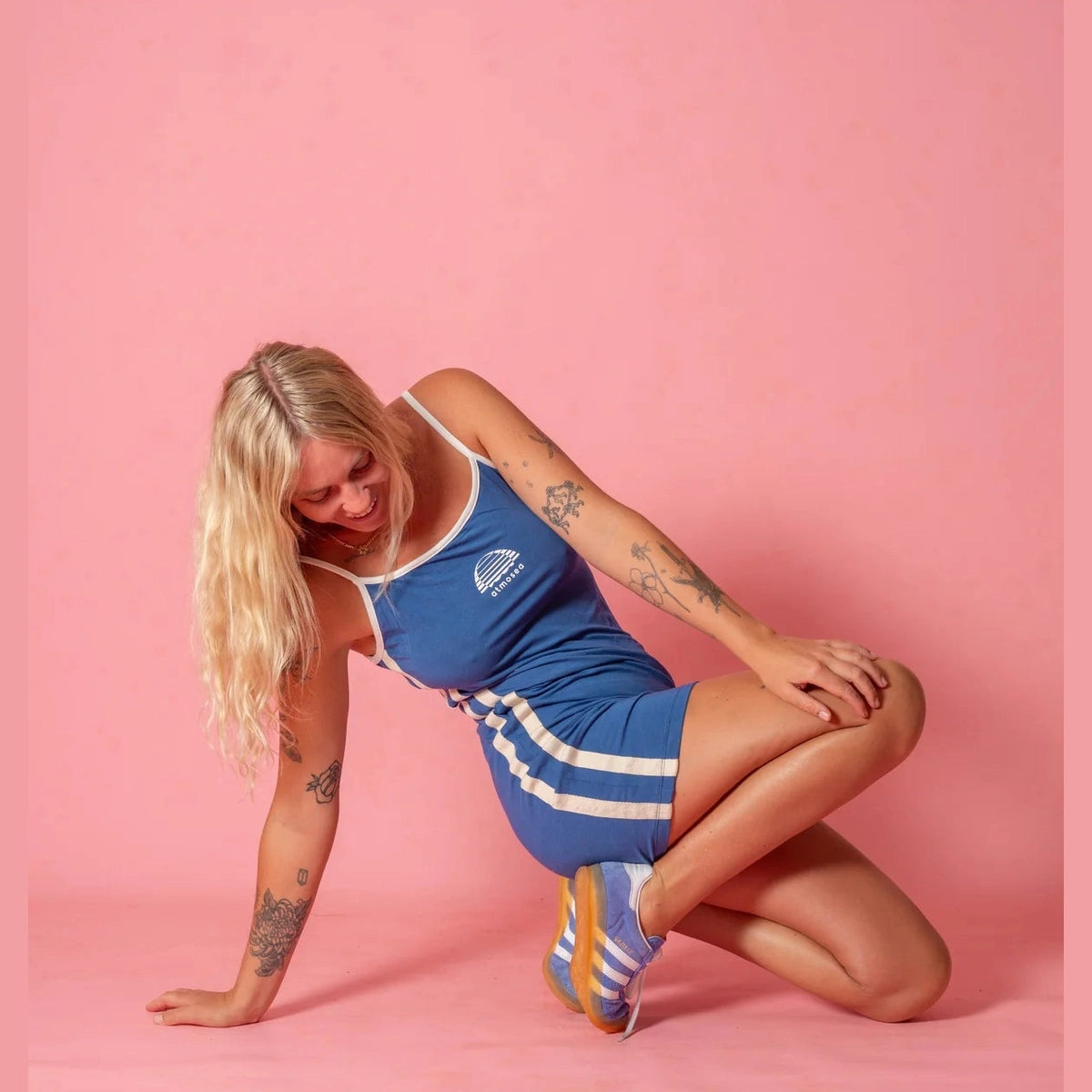 ATMOSEA Tennis Dress in - Navy