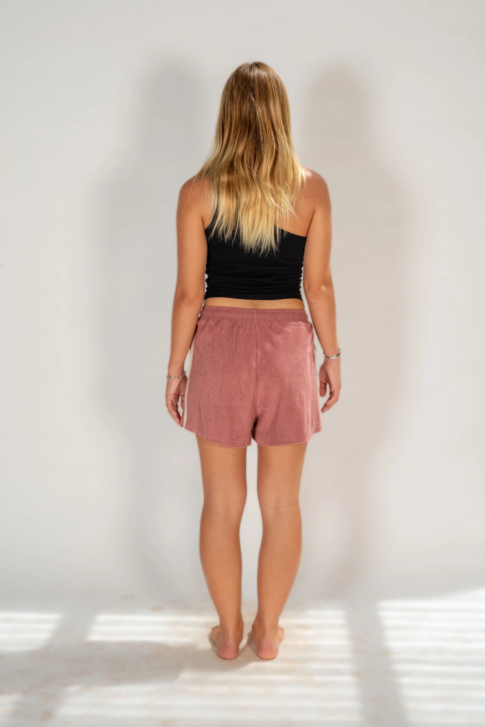 ATMOSEA Terry towelling shorts - Mulberry