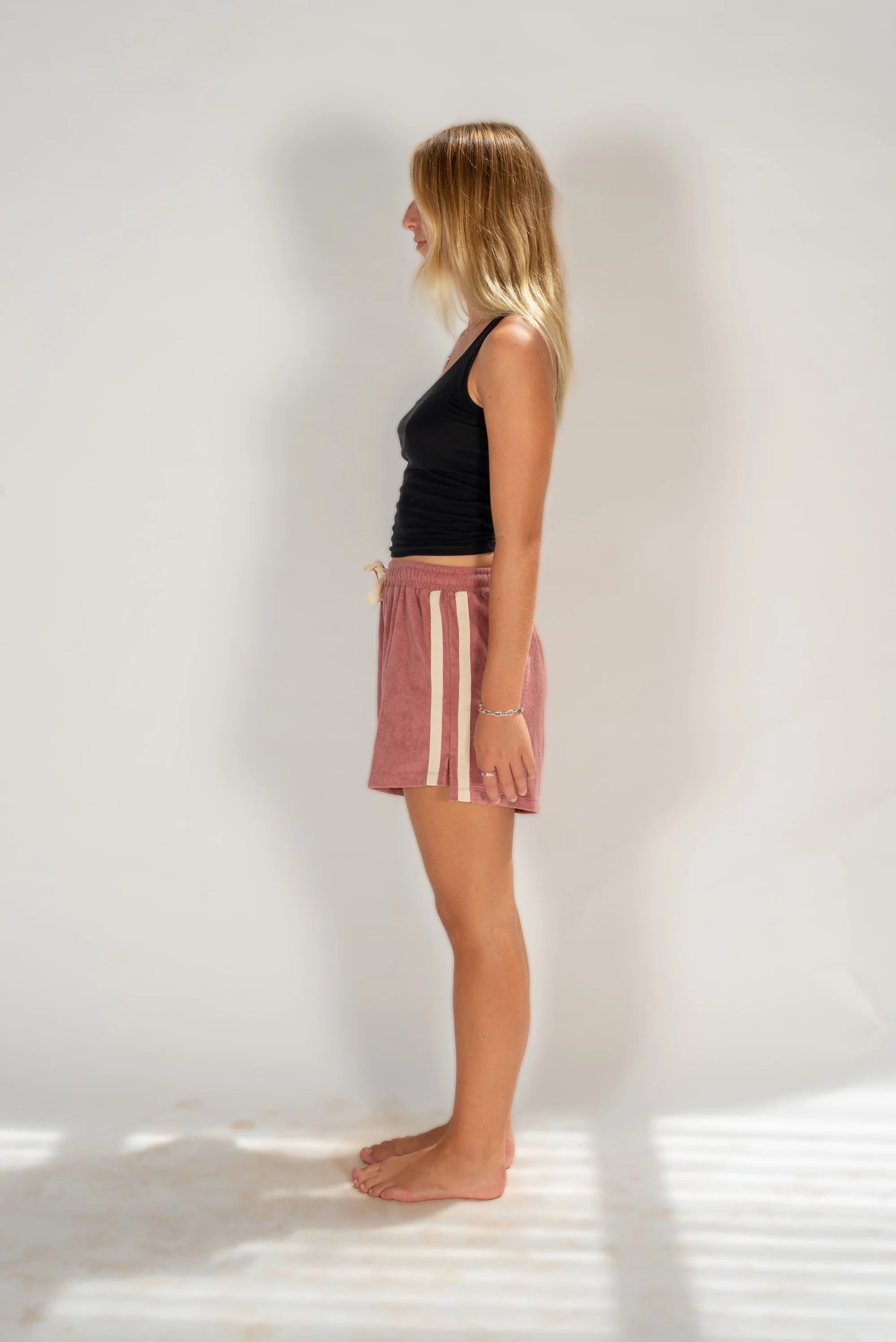 ATMOSEA Terry towelling shorts - Mulberry