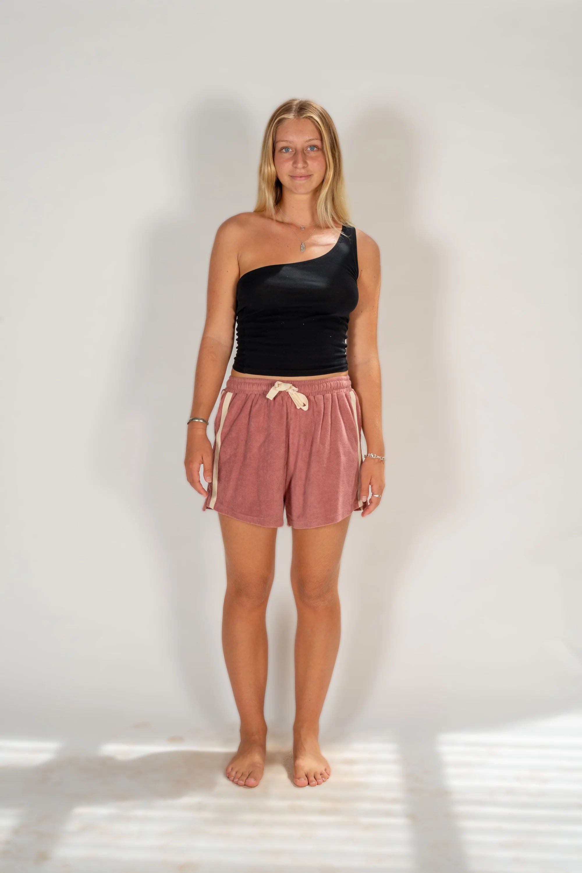 ATMOSEA Terry towelling shorts - Mulberry