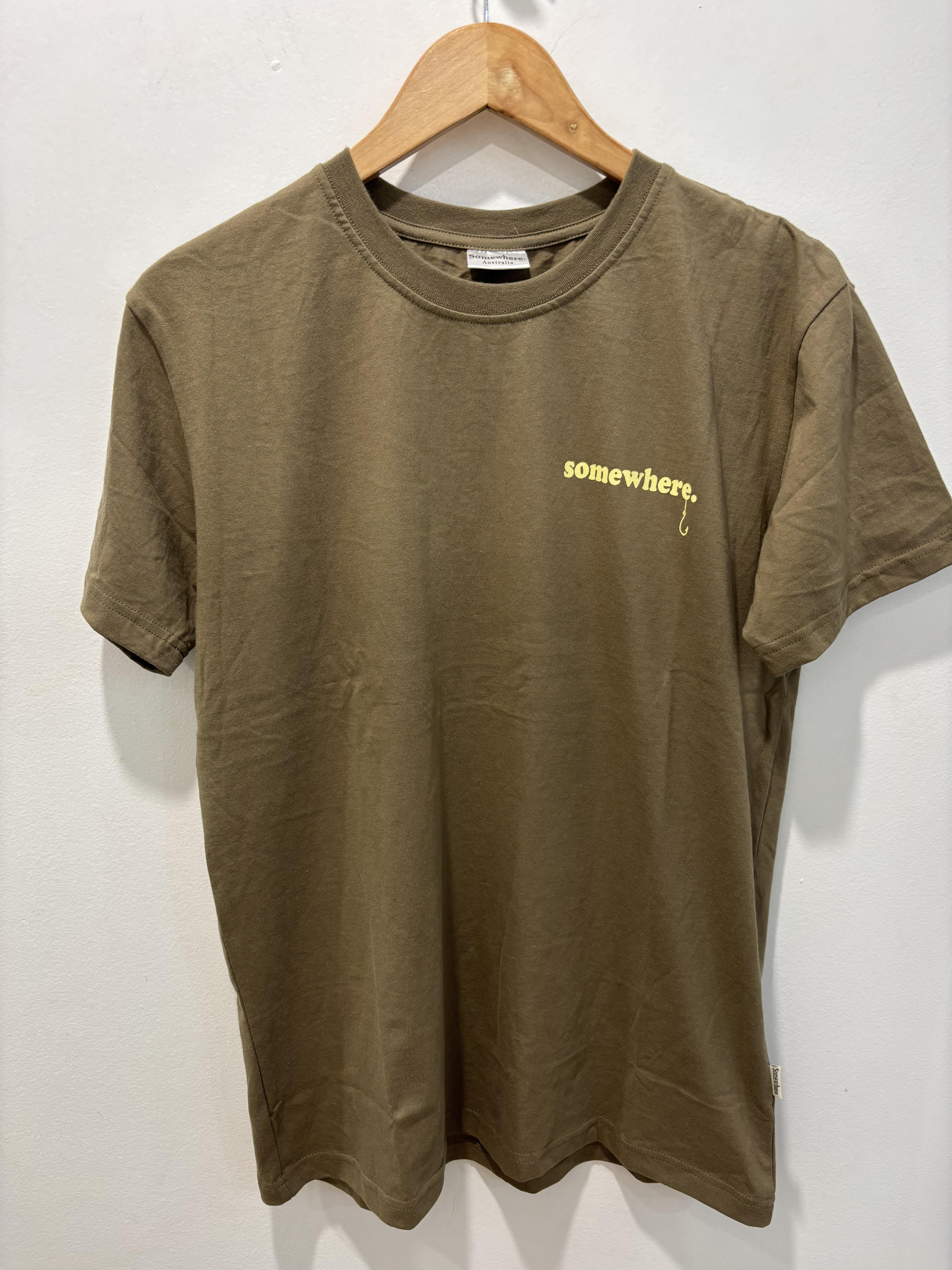 Somewhere Tinnie Tee - Khaki