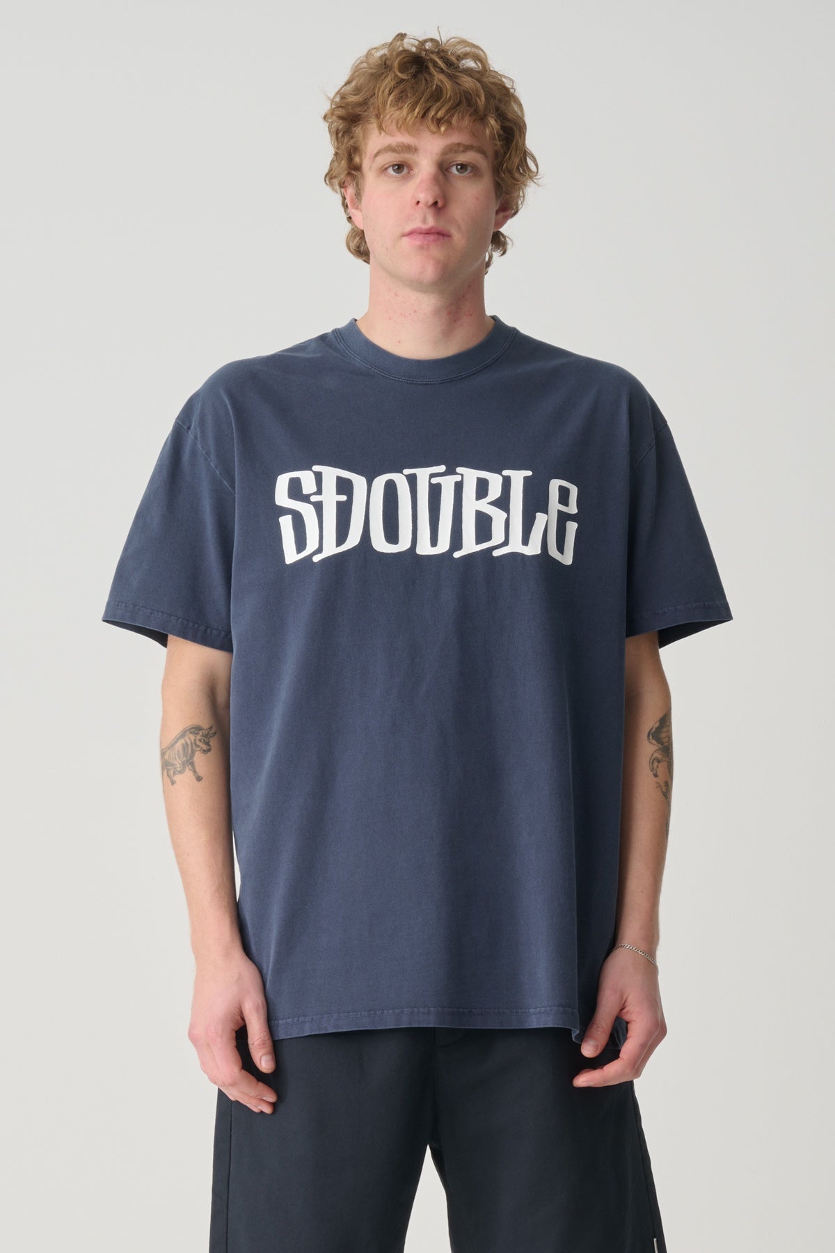 SDOUBLE Design by tee - Washed navy