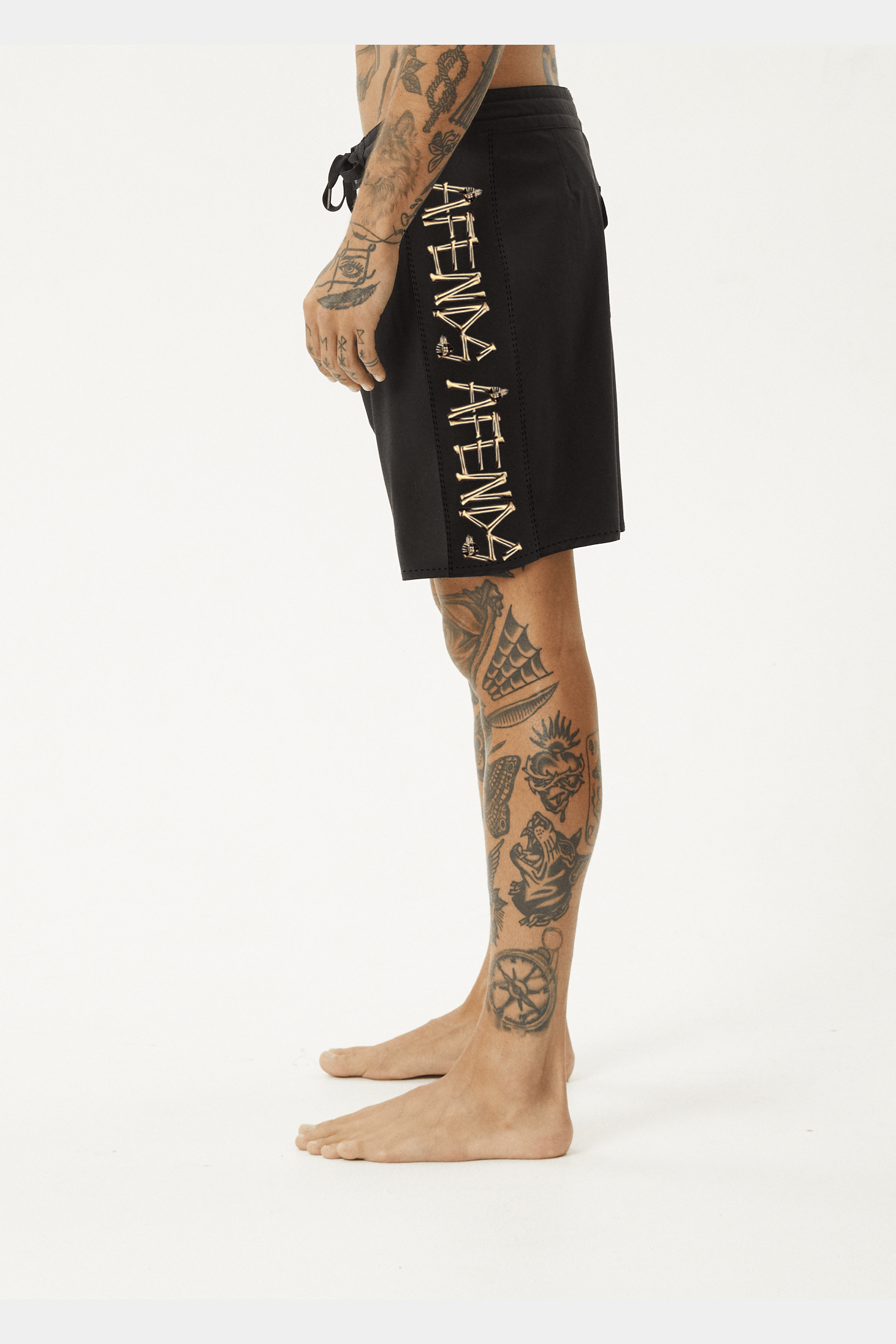 AFENDS Crashed out surf related boardshorts 18 inch - Black