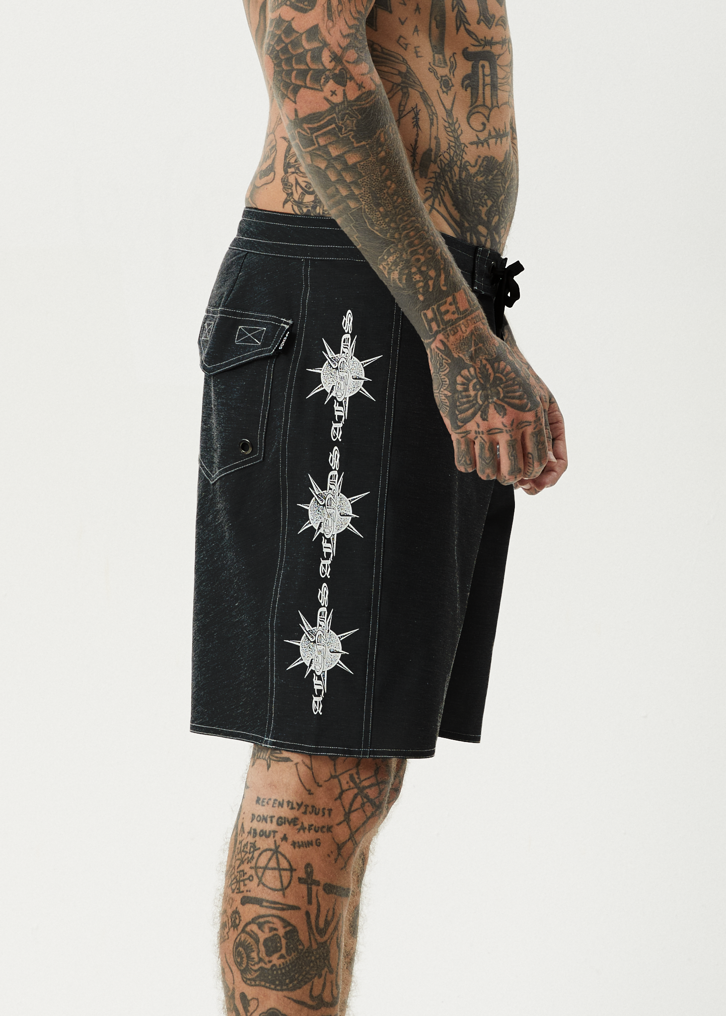 AFENDS Spiked - Surf Related V2 Boardshort 19" - Charcoal