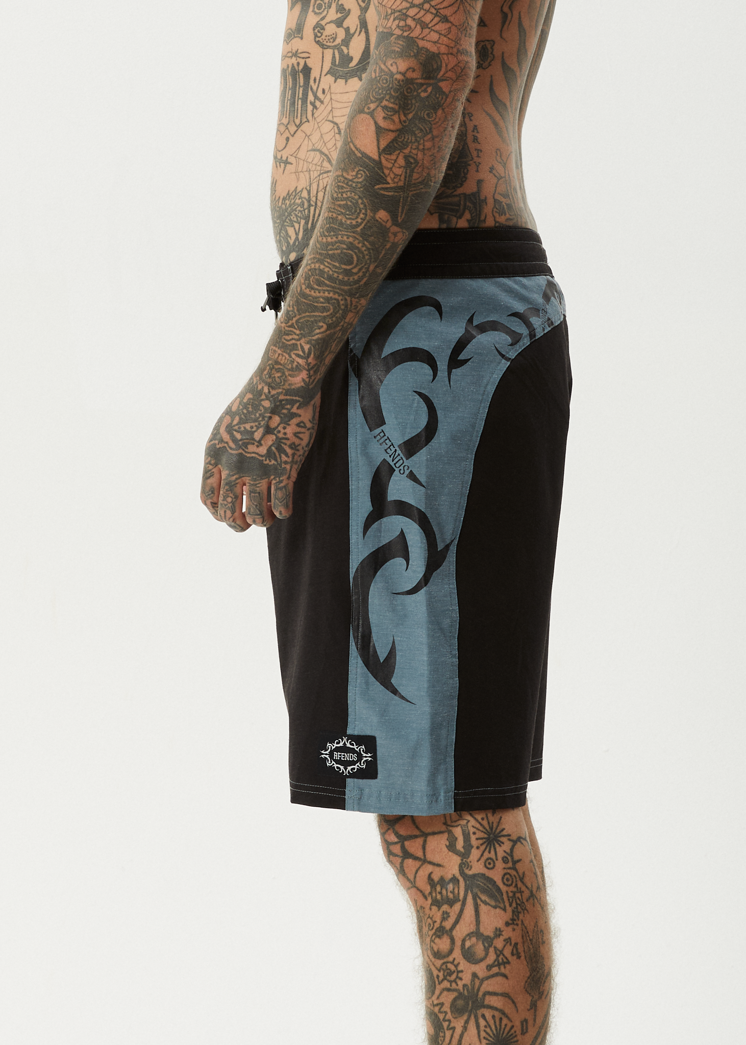 AFENDS My Tribe - Surf Related V2 Boardshort 20" - Black