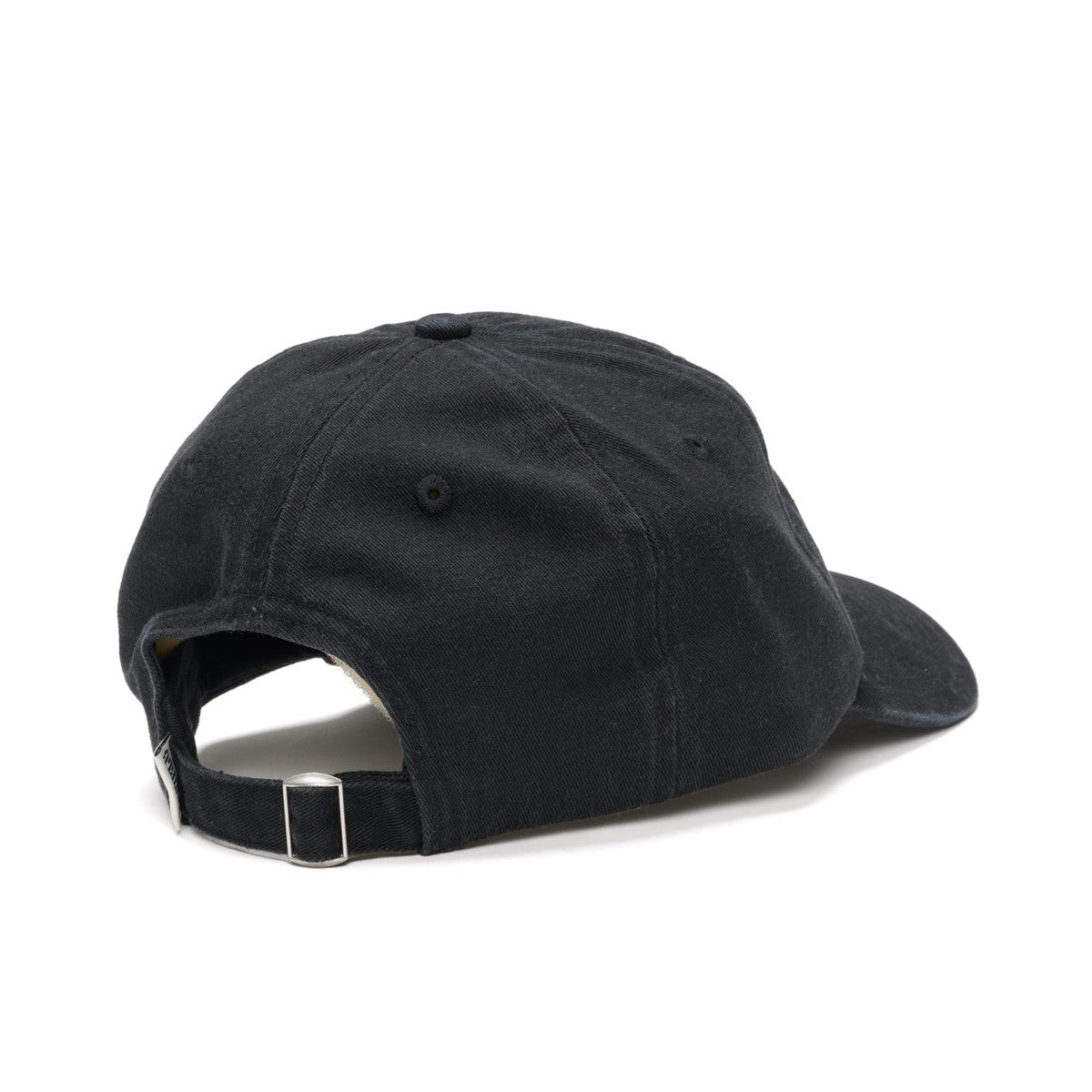 S DOUBLE Shawn script strap back cap - Black